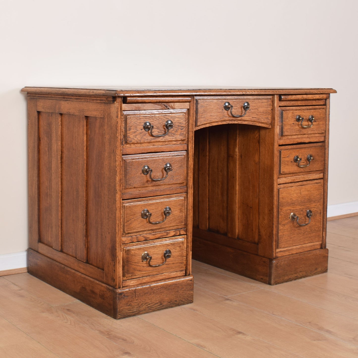 Oak Captains Desk