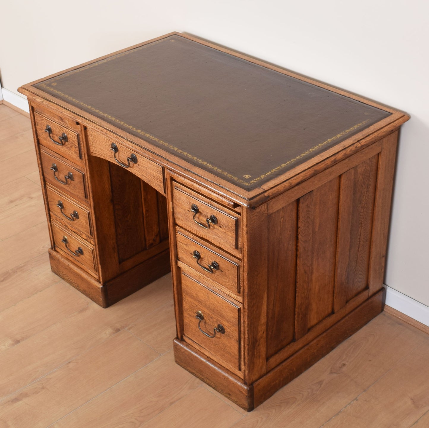 Oak Captains Desk
