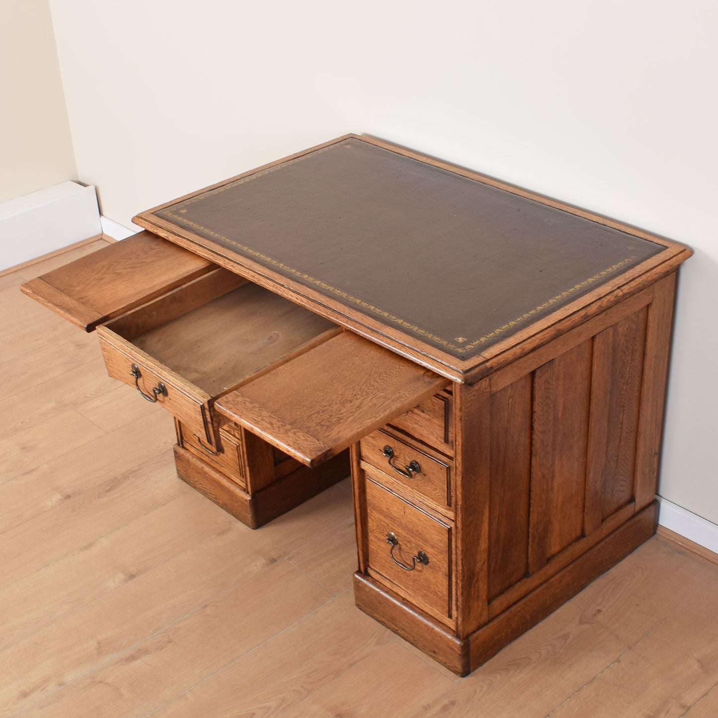 Oak Captains Desk