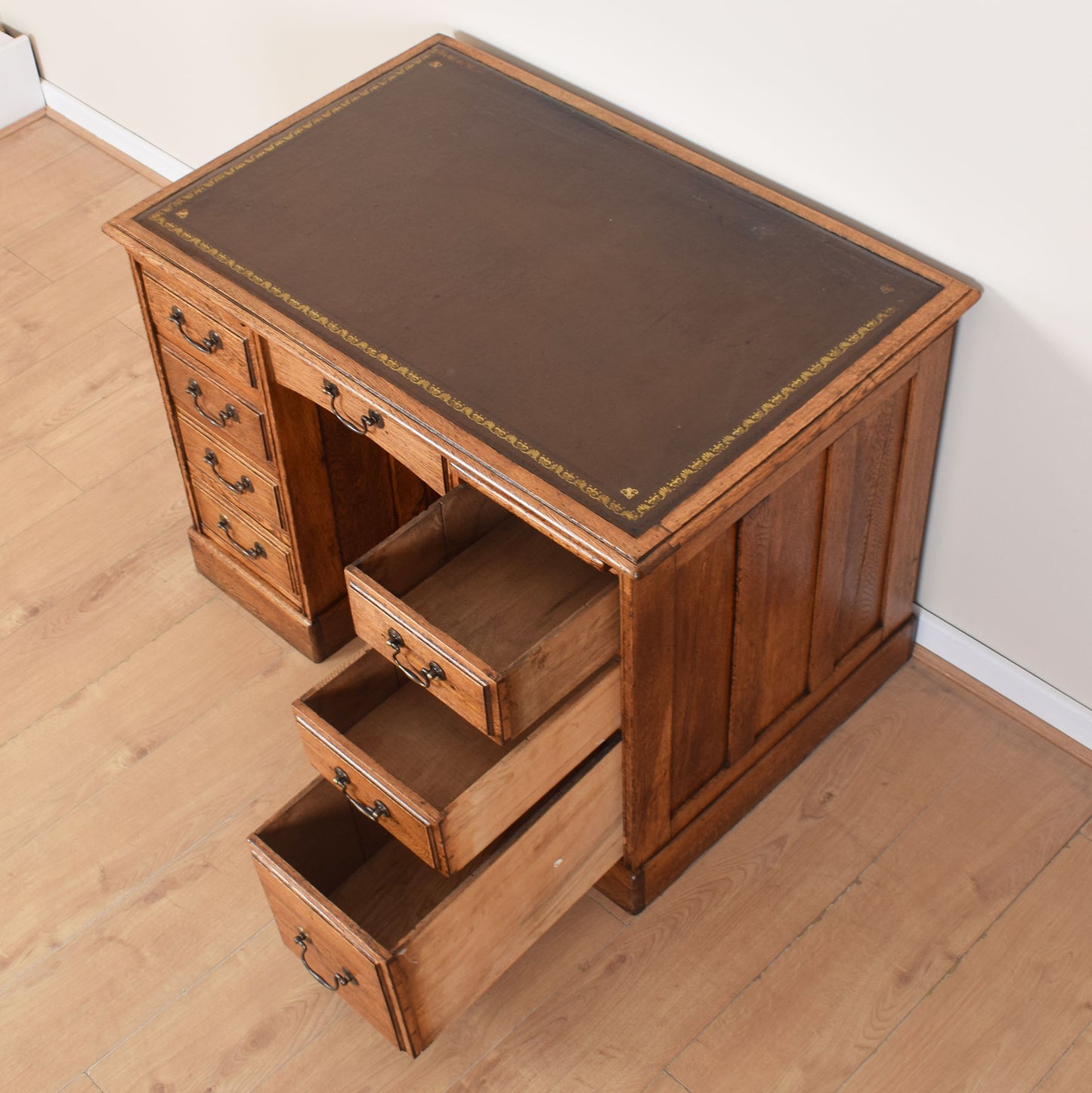 Oak Captains Desk