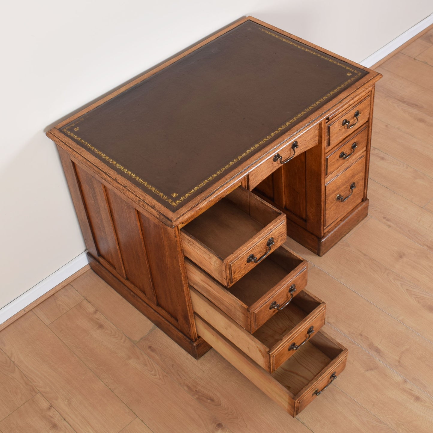 Oak Captains Desk