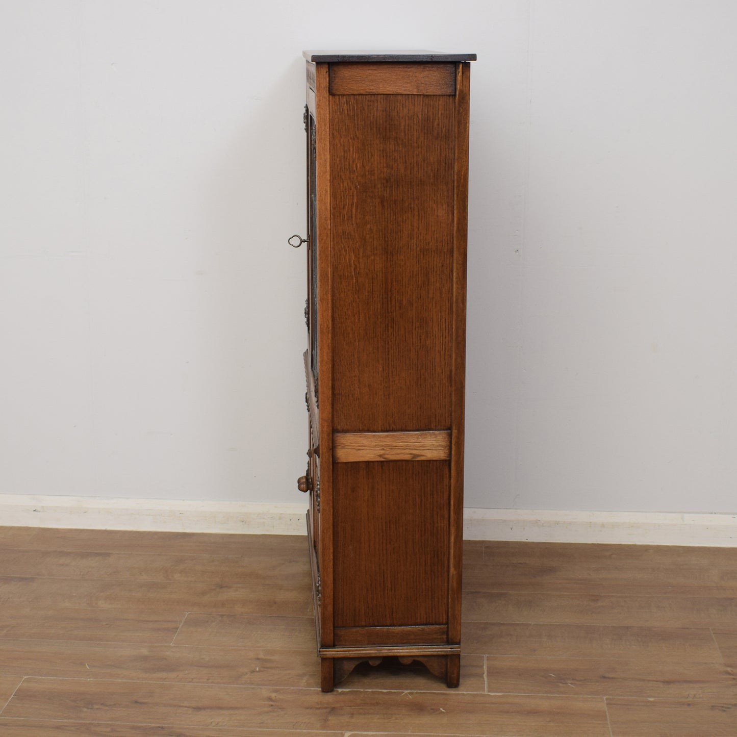 Vintage Oak Glazed Cabinet