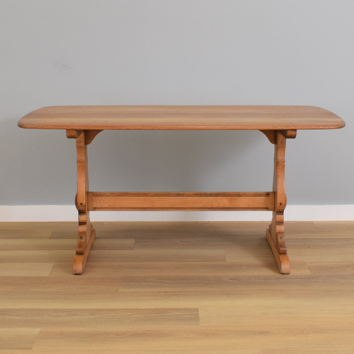 Ercol Trestle Table and Four 'Old Colonial' Chairs