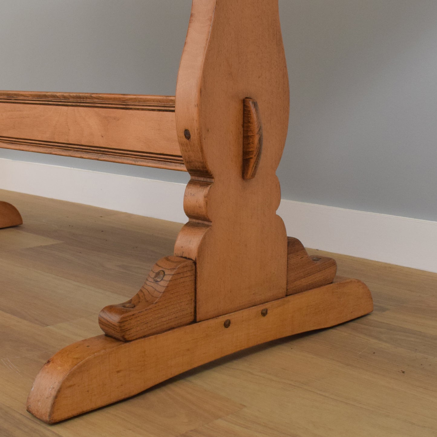 Ercol Trestle Table and Four 'Old Colonial' Chairs