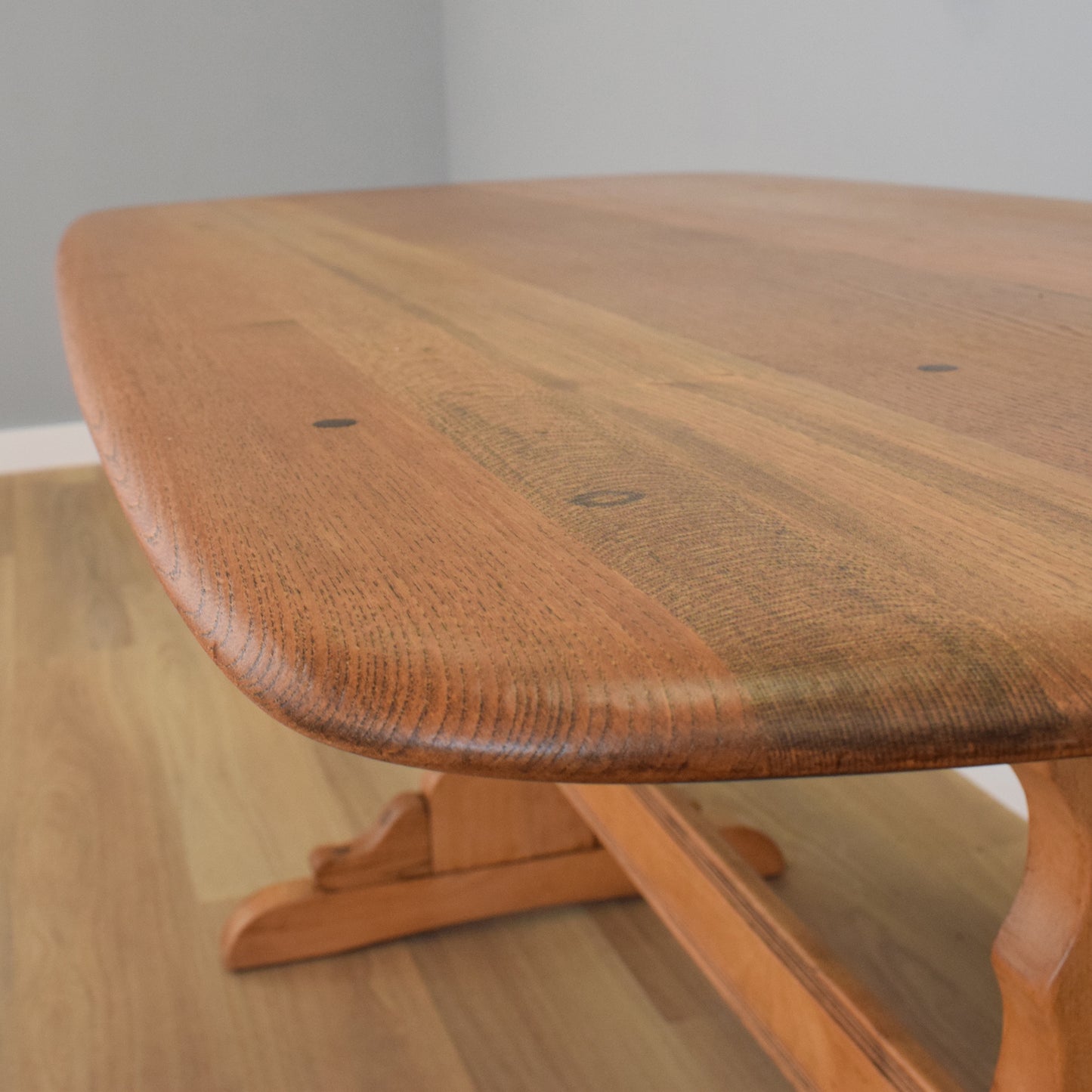 Ercol Trestle Table and Four 'Old Colonial' Chairs