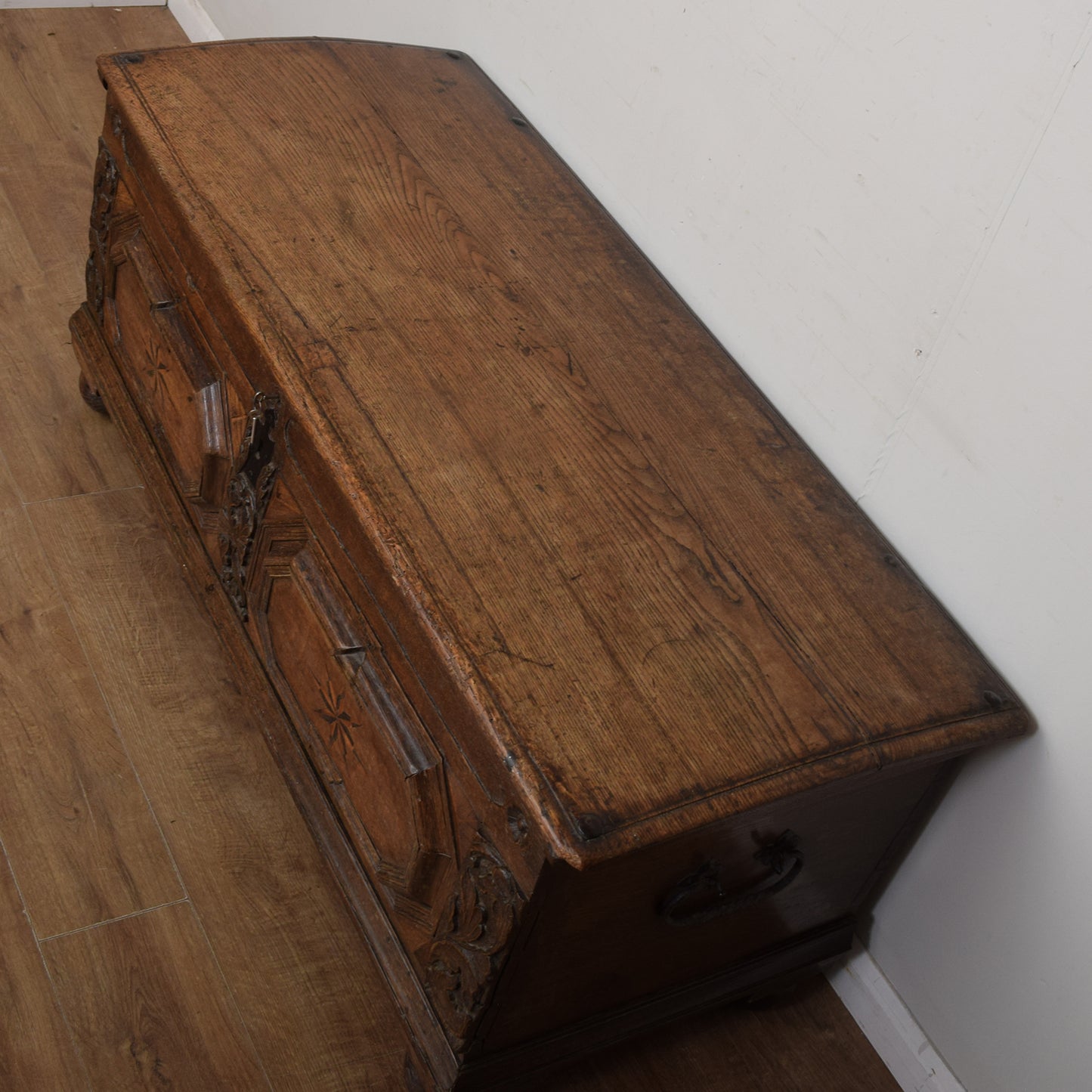 Antique Oak Trunk