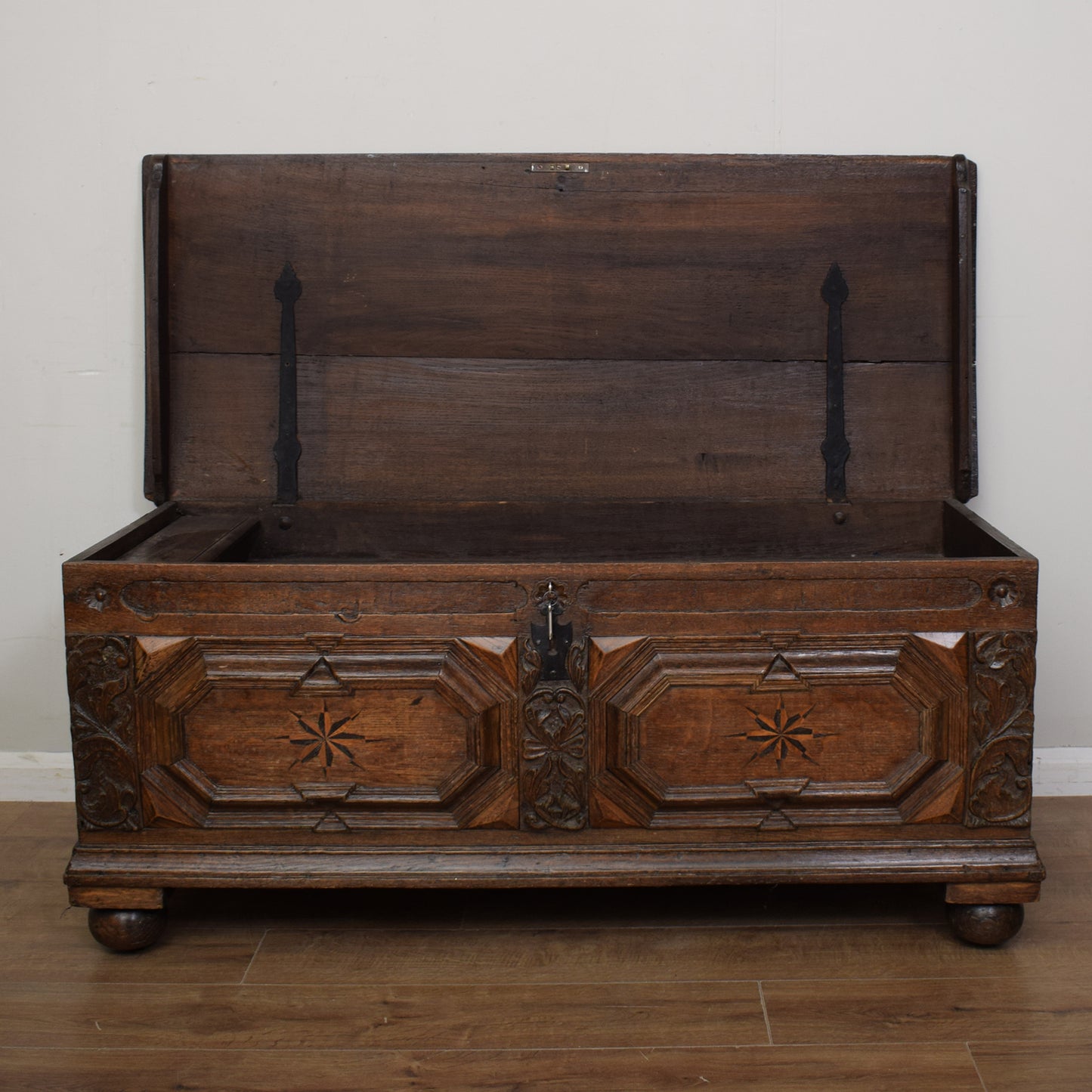 Antique Oak Trunk