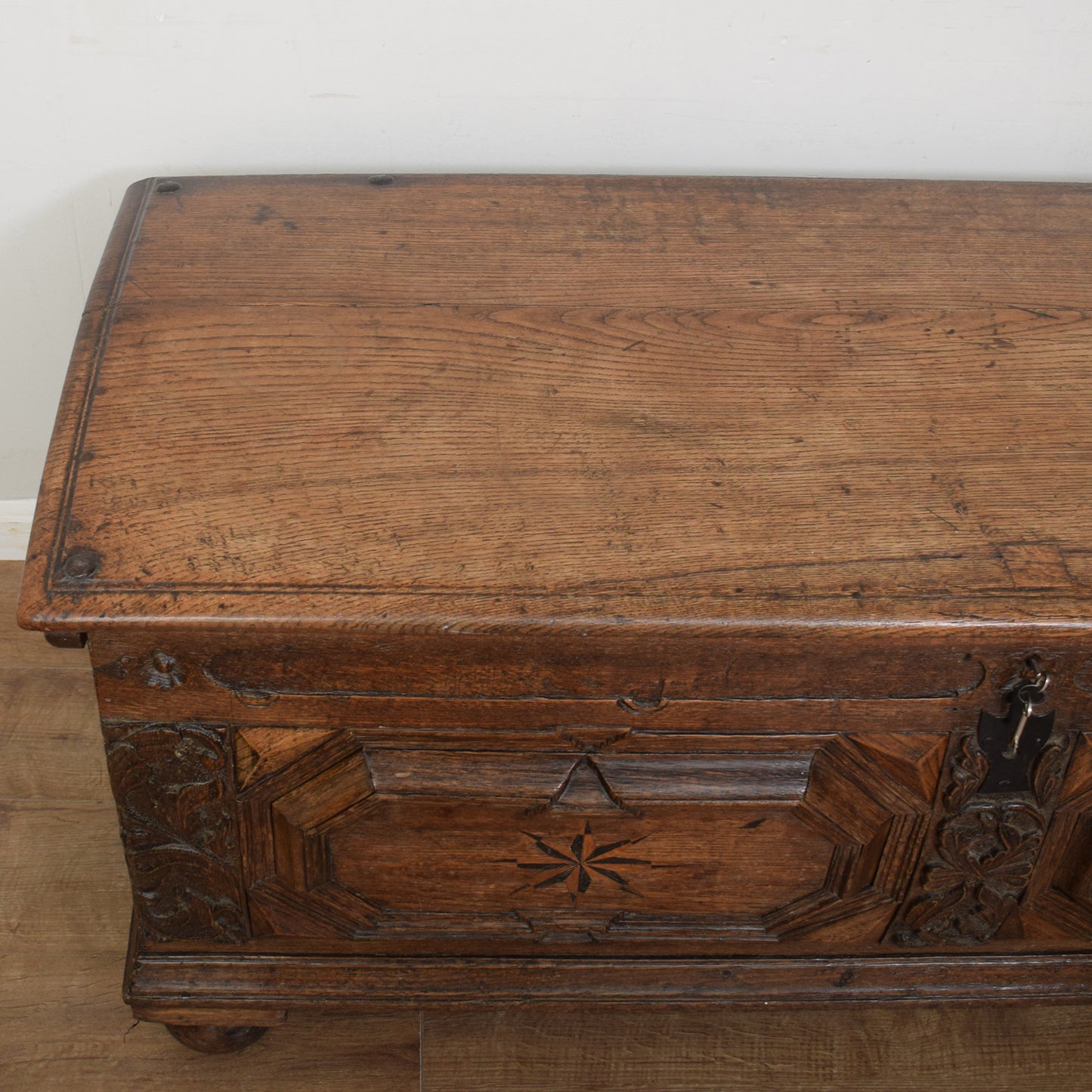 Antique Oak Trunk