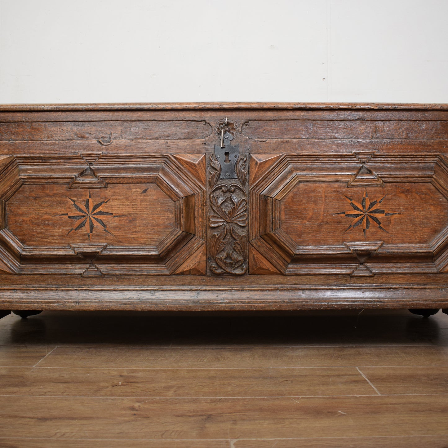 Antique Oak Trunk