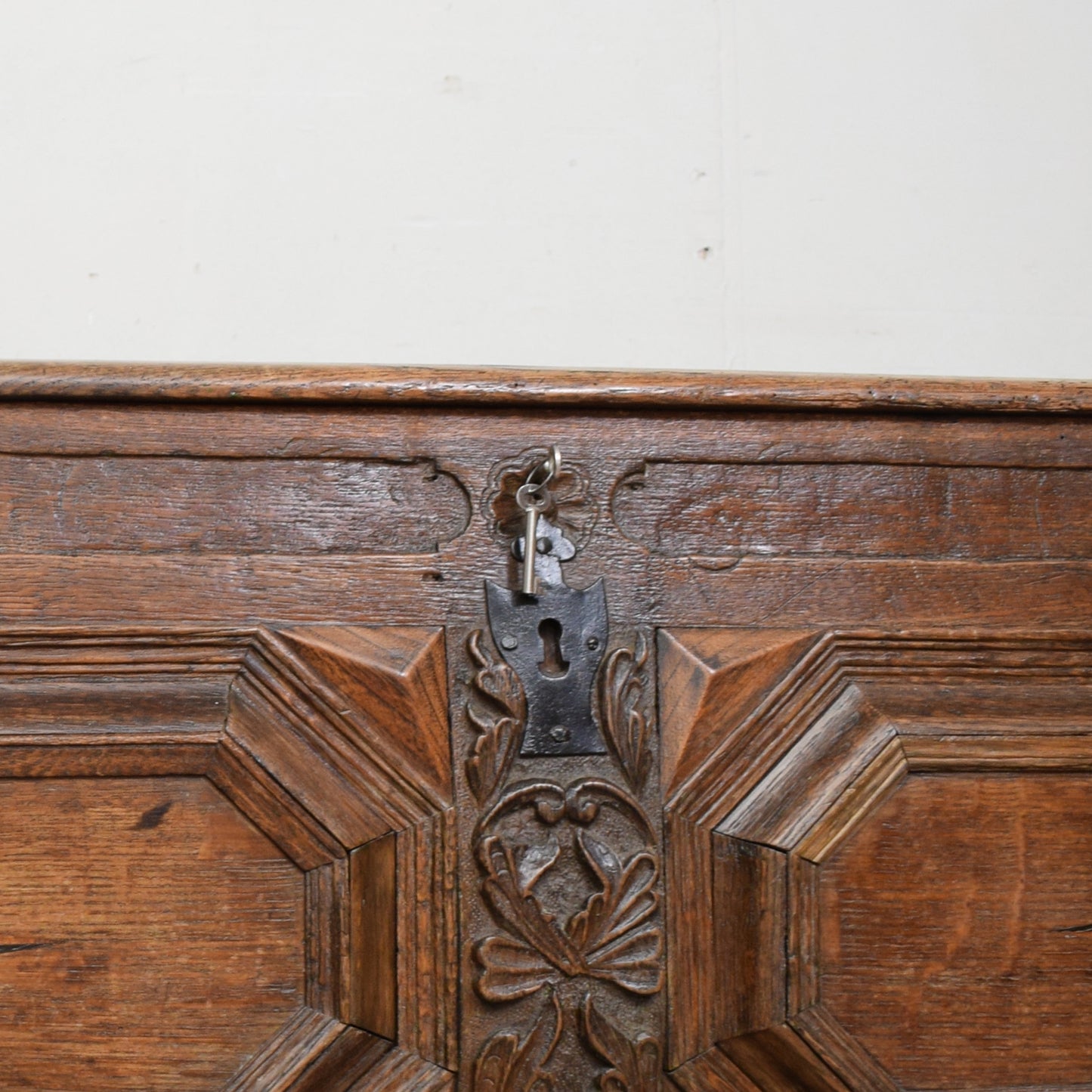 Antique Oak Trunk