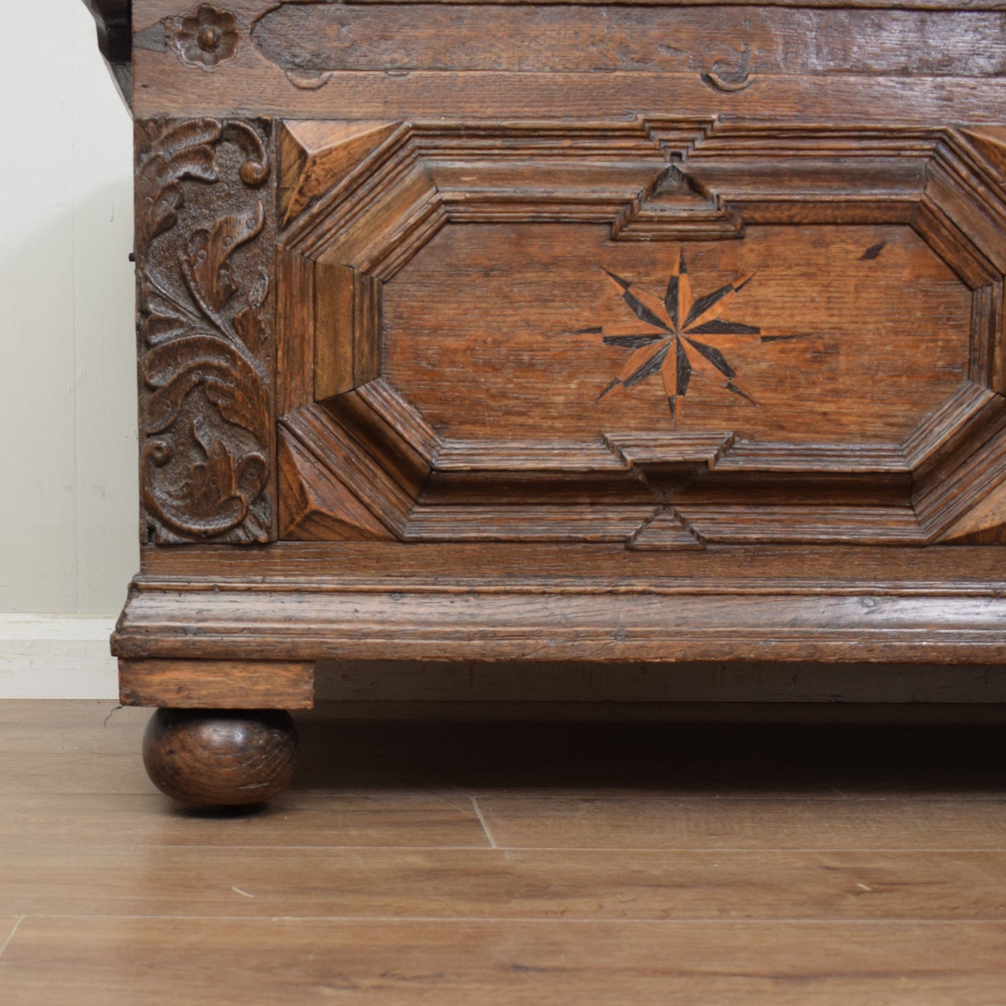 Antique Oak Trunk