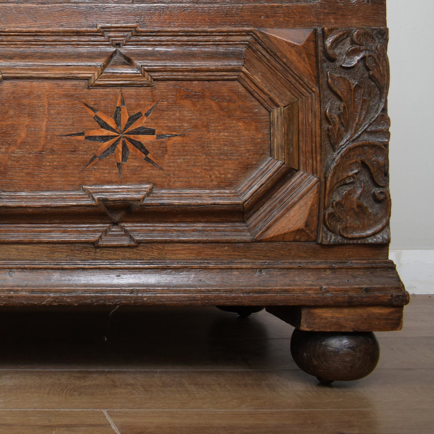 Antique Oak Trunk