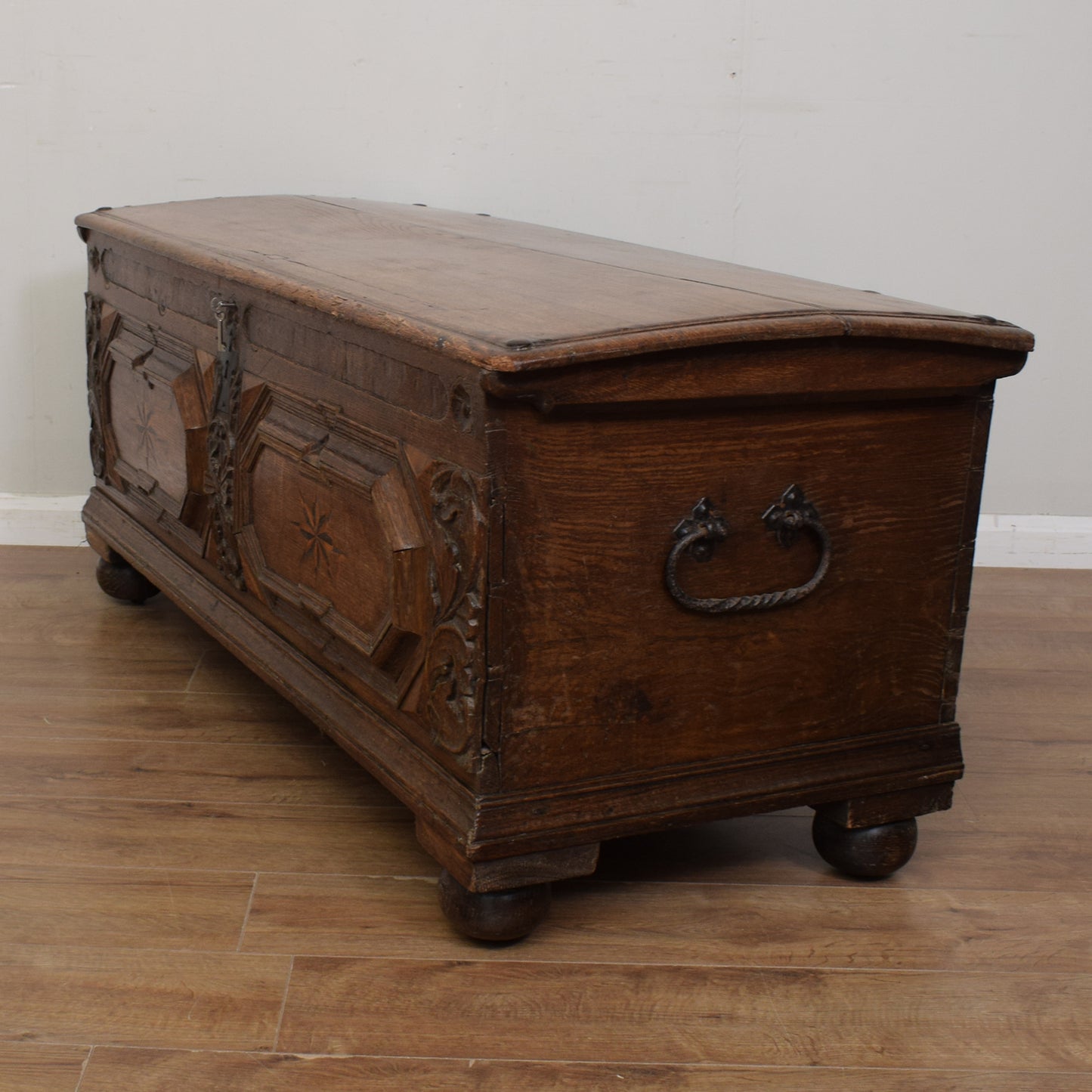 Antique Oak Trunk