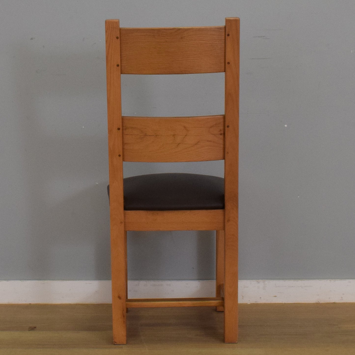 Solid Oak Table and Eight Chairs