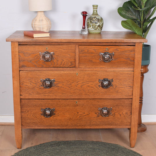 Solid Oak Chest of Drawers