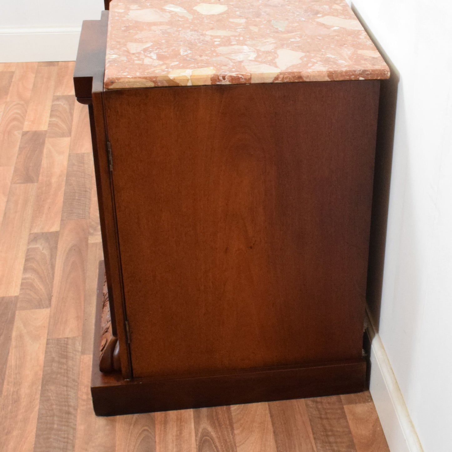 Marble Top Mahogany Bedsides