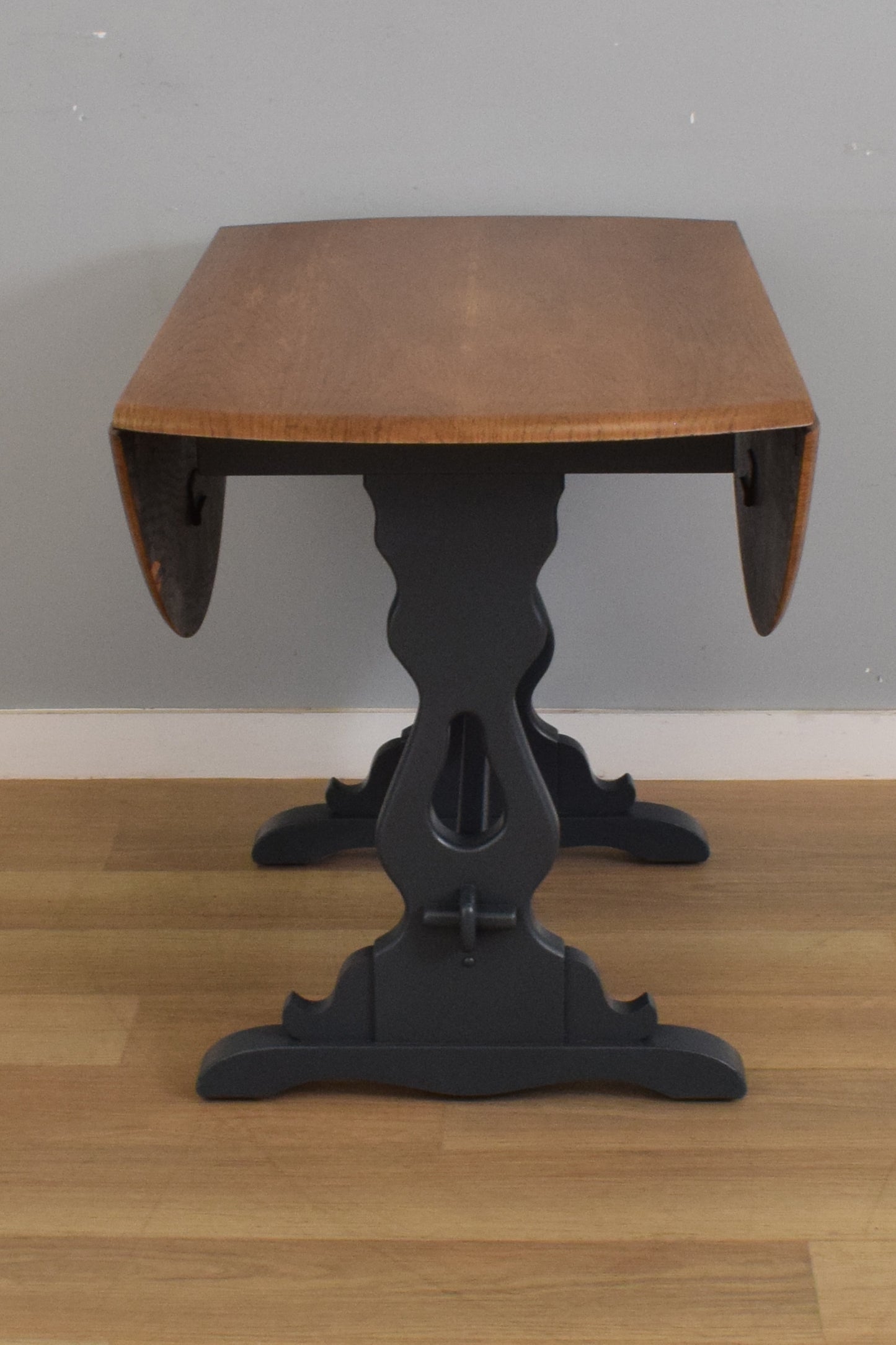 Painted Drop-Leaf Table and Four