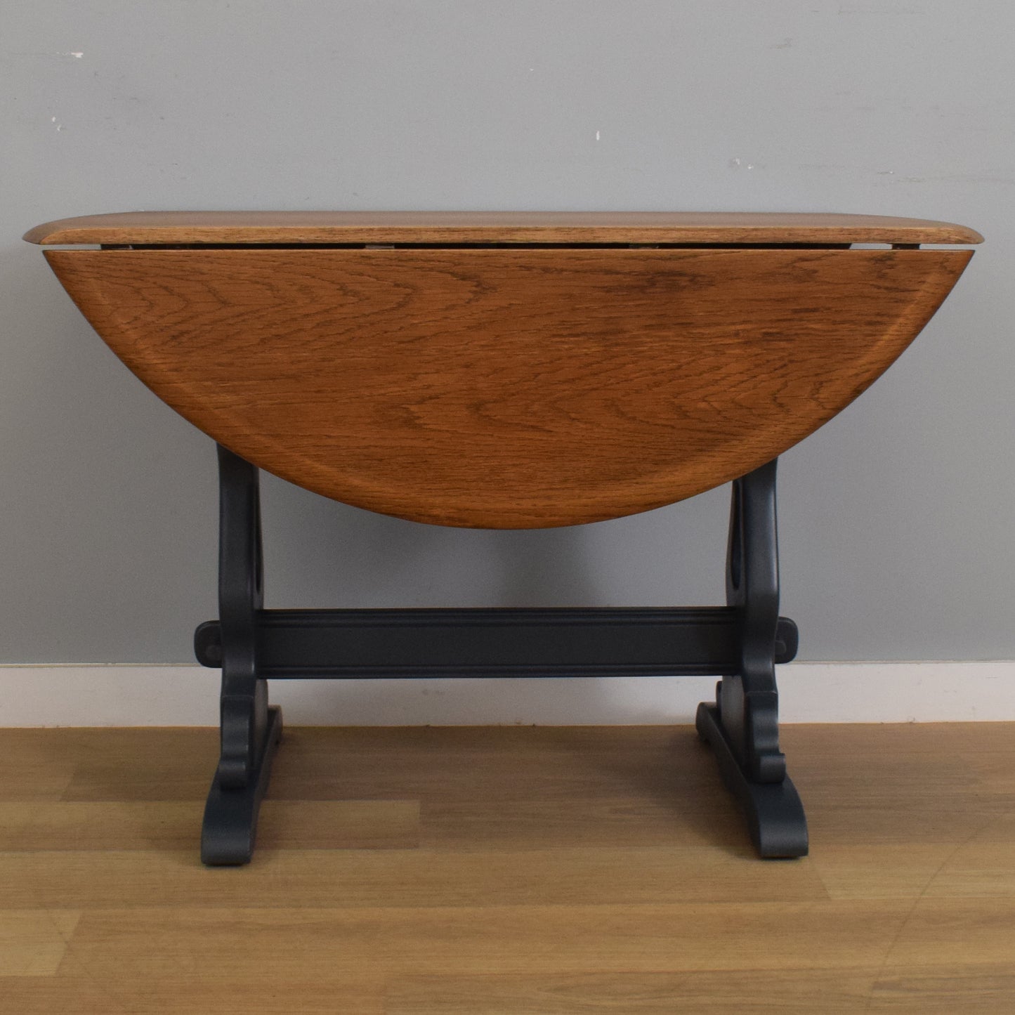 Painted Drop-Leaf Table and Four
