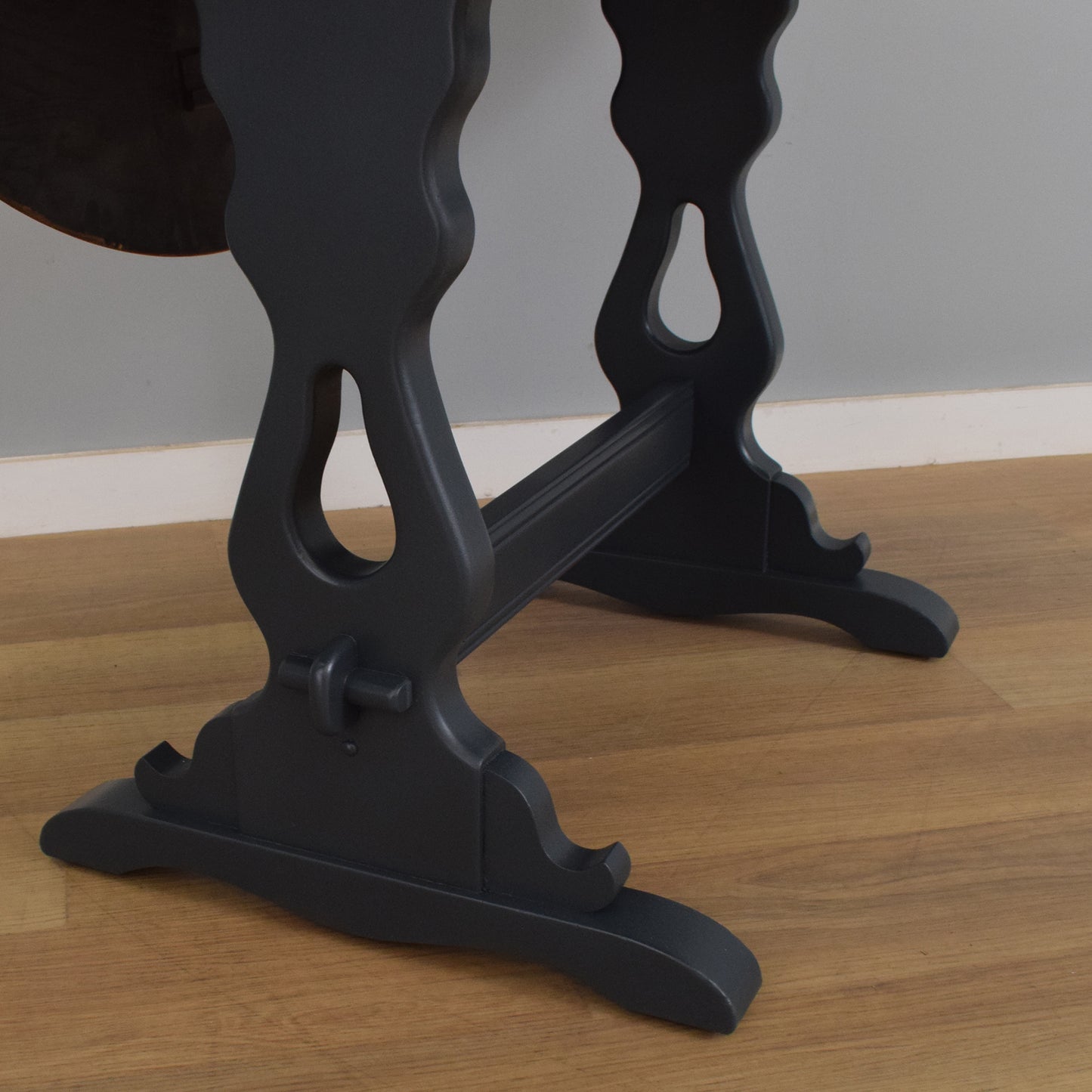 Painted Drop-Leaf Table and Four