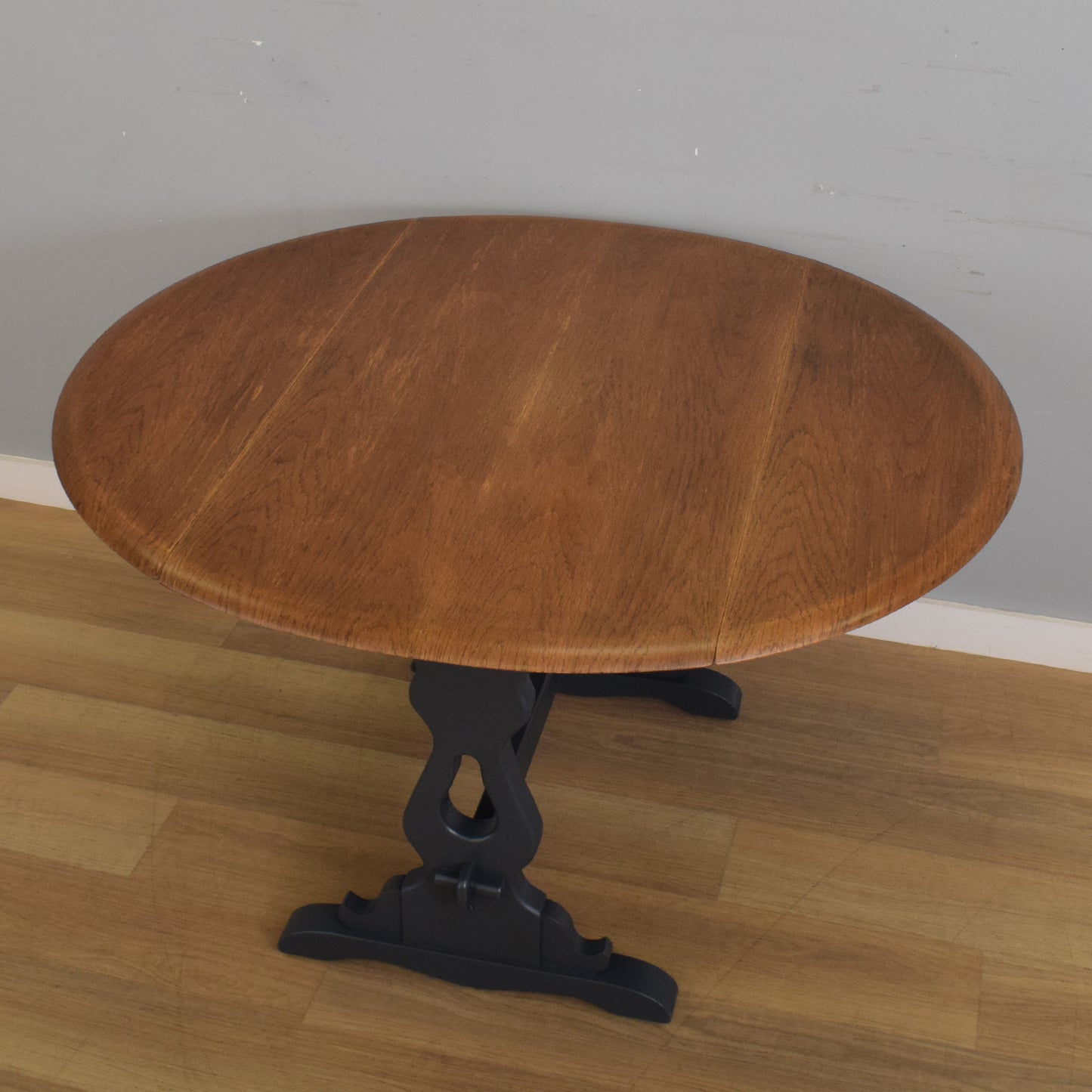 Painted Drop-Leaf Table and Four