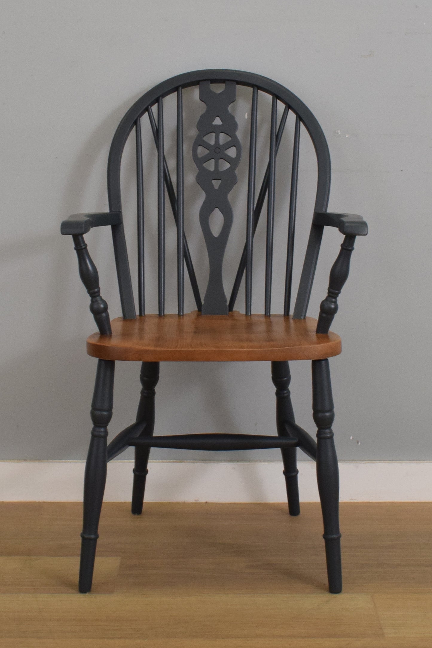 Painted Drop-Leaf Table and Four