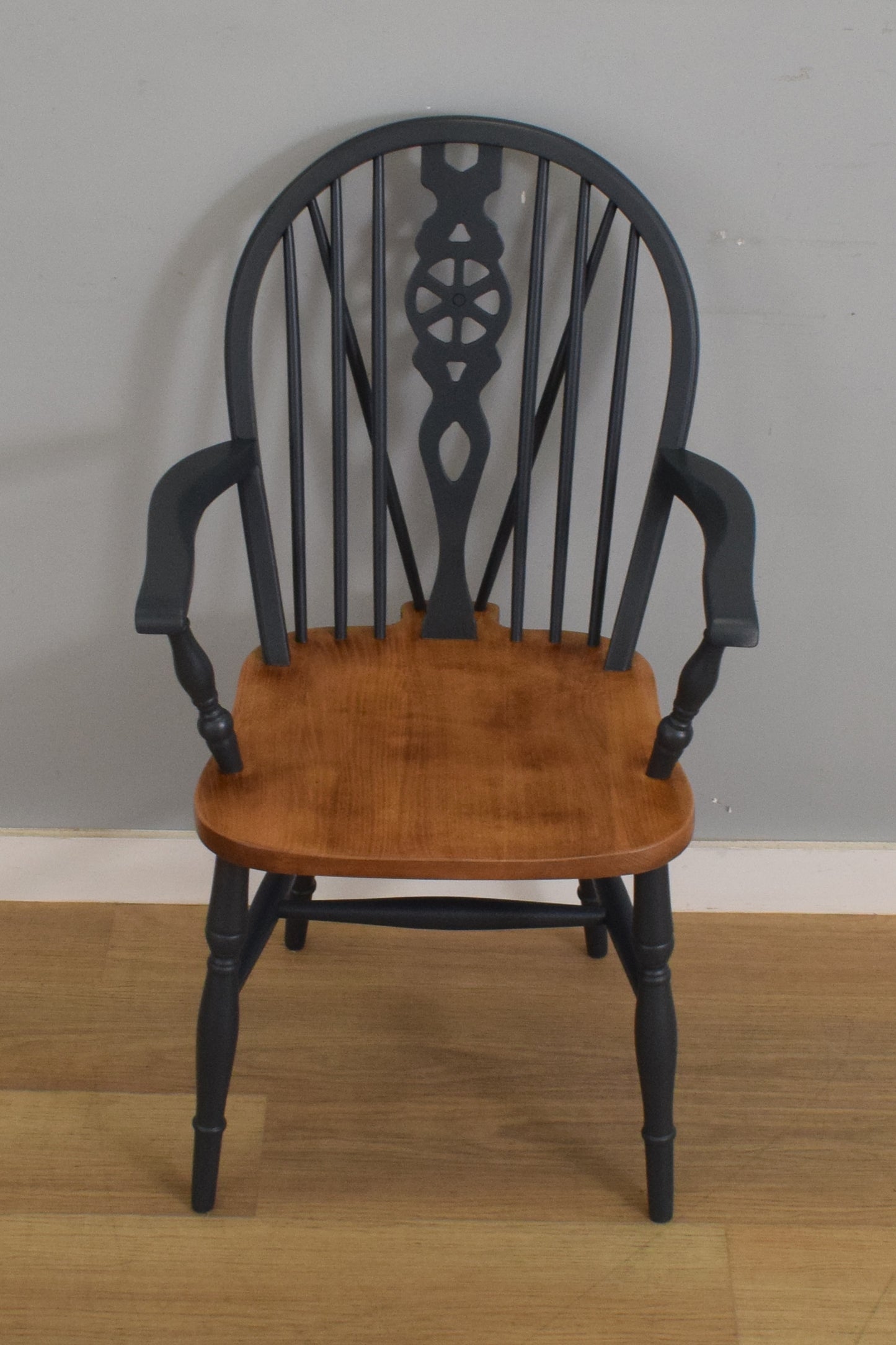 Painted Drop-Leaf Table and Four