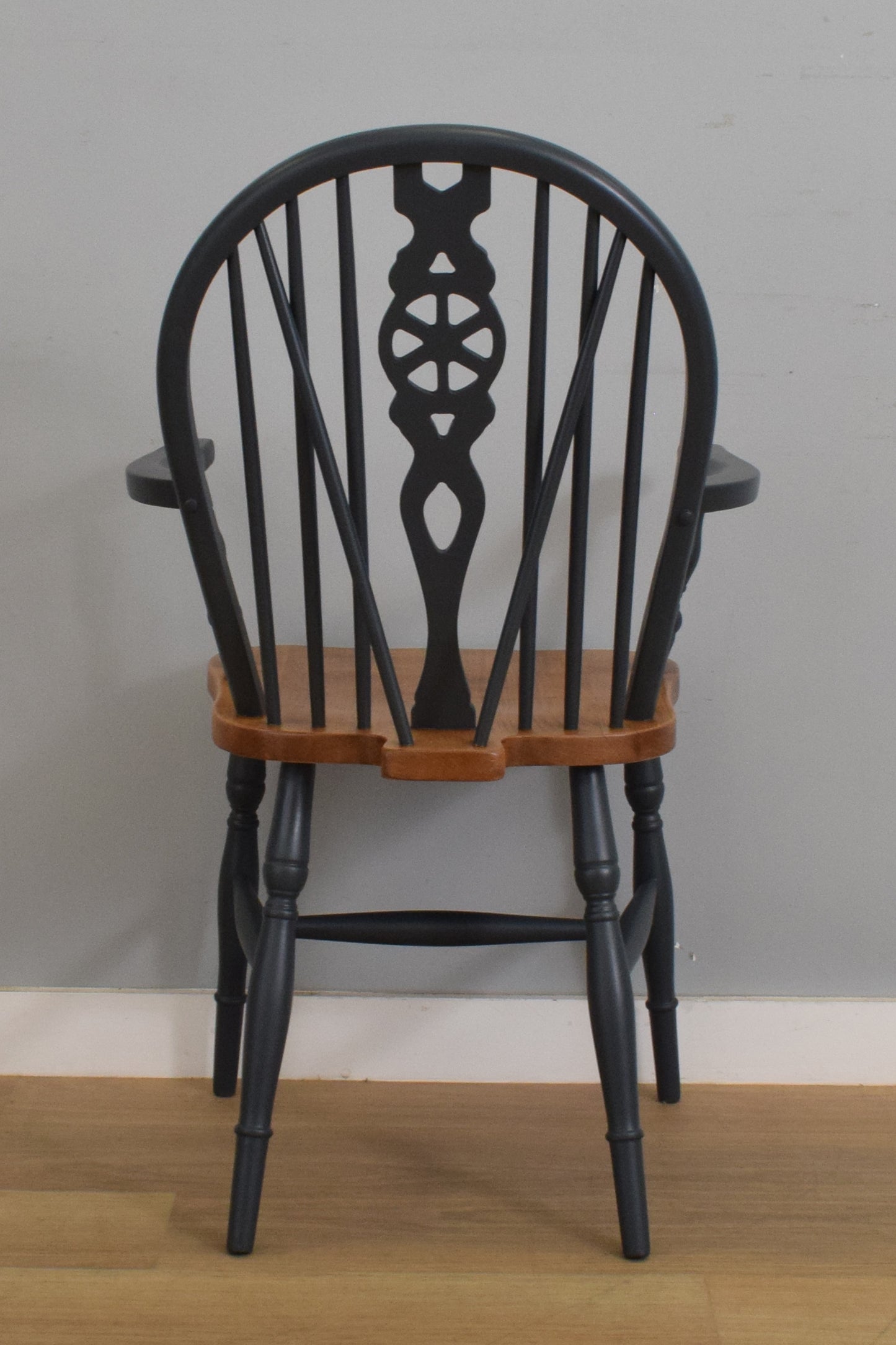 Painted Drop-Leaf Table and Four