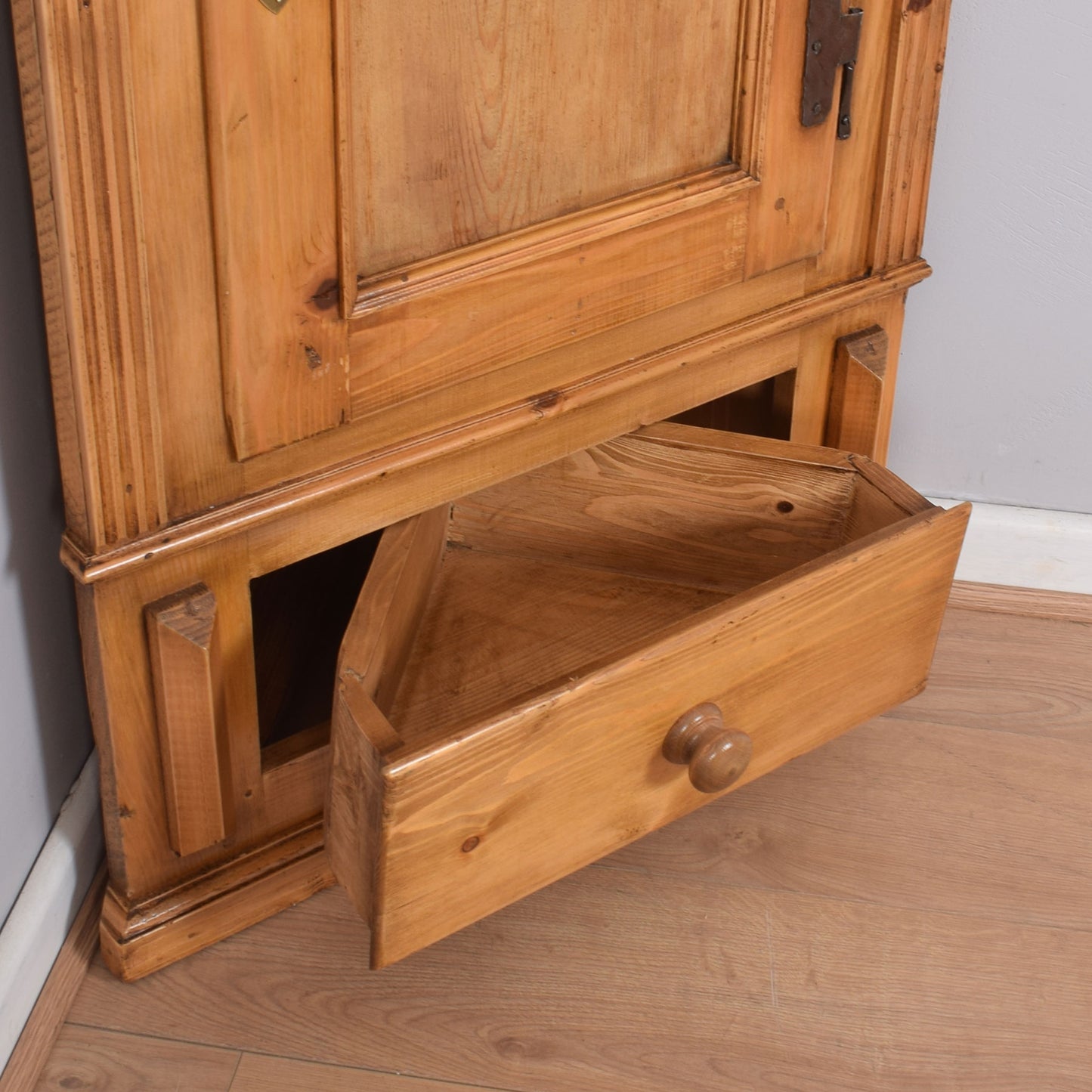 Antique Pine Corner Wall Unit