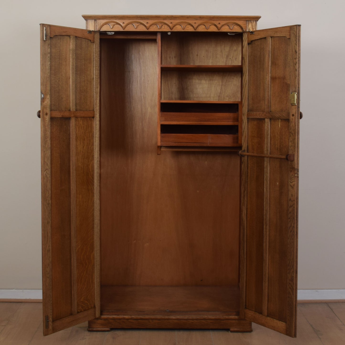 Vintage Oak Wardrobe