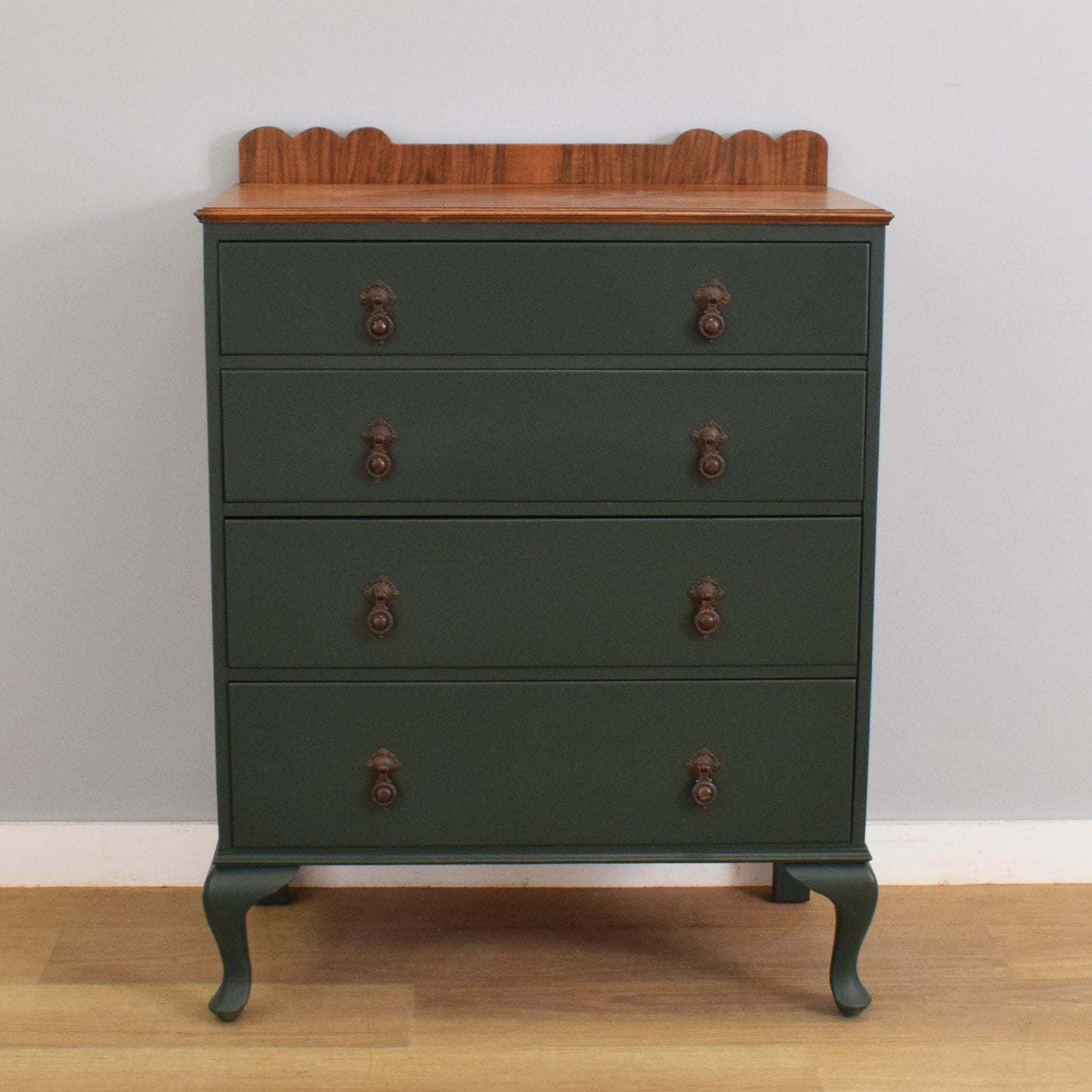 Painted Mahogany Veneer Chest of Drawers