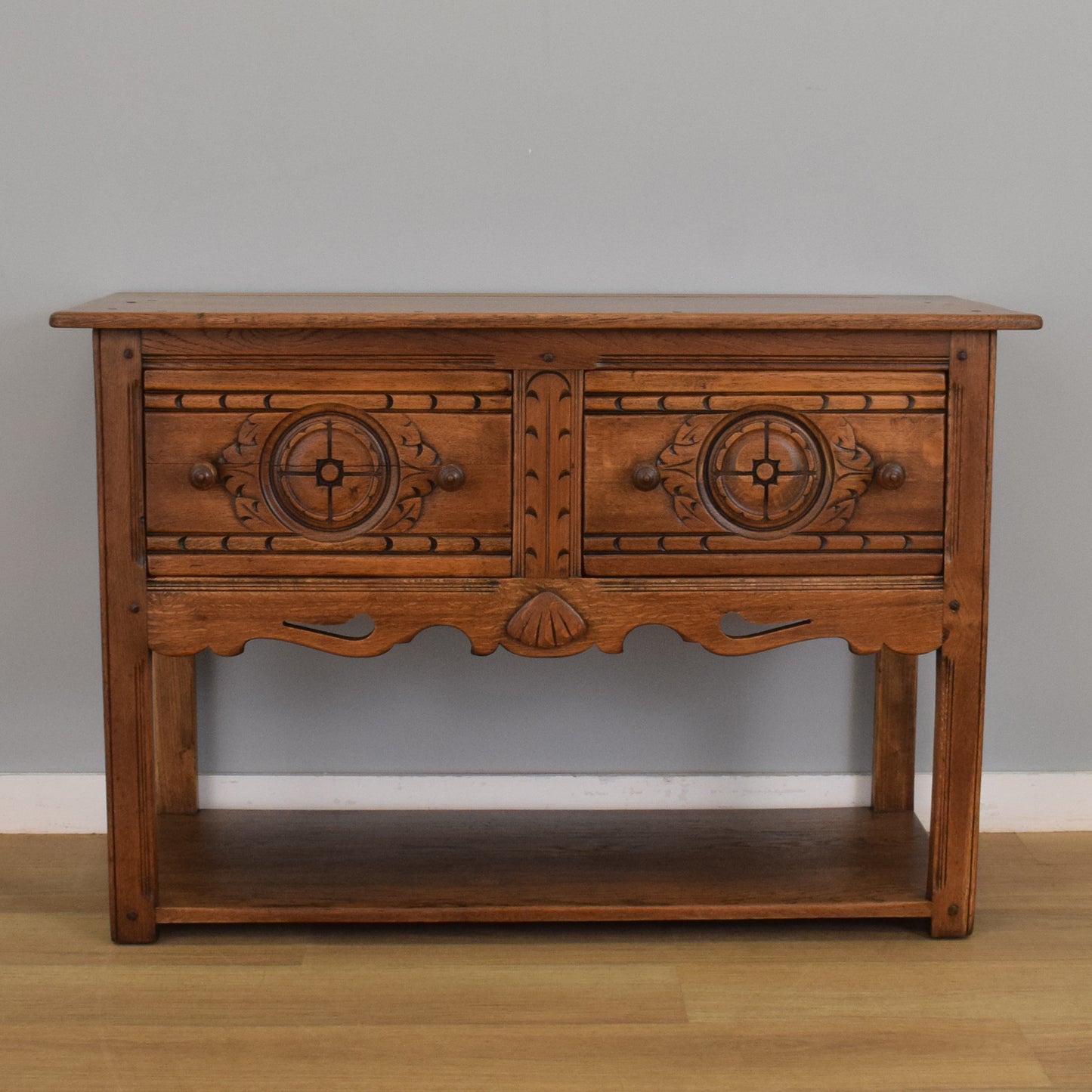 Carved Oak Sideboard