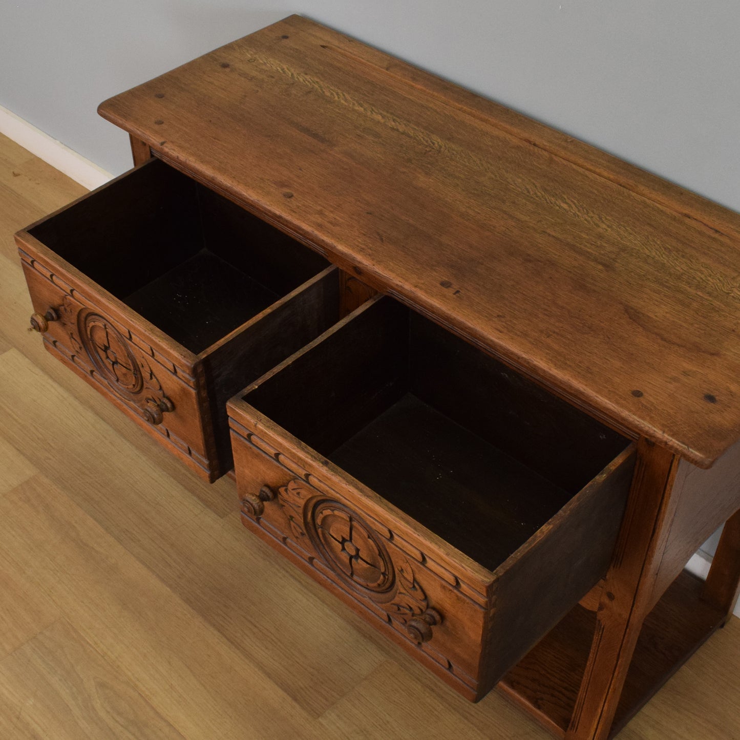 Carved Oak Sideboard