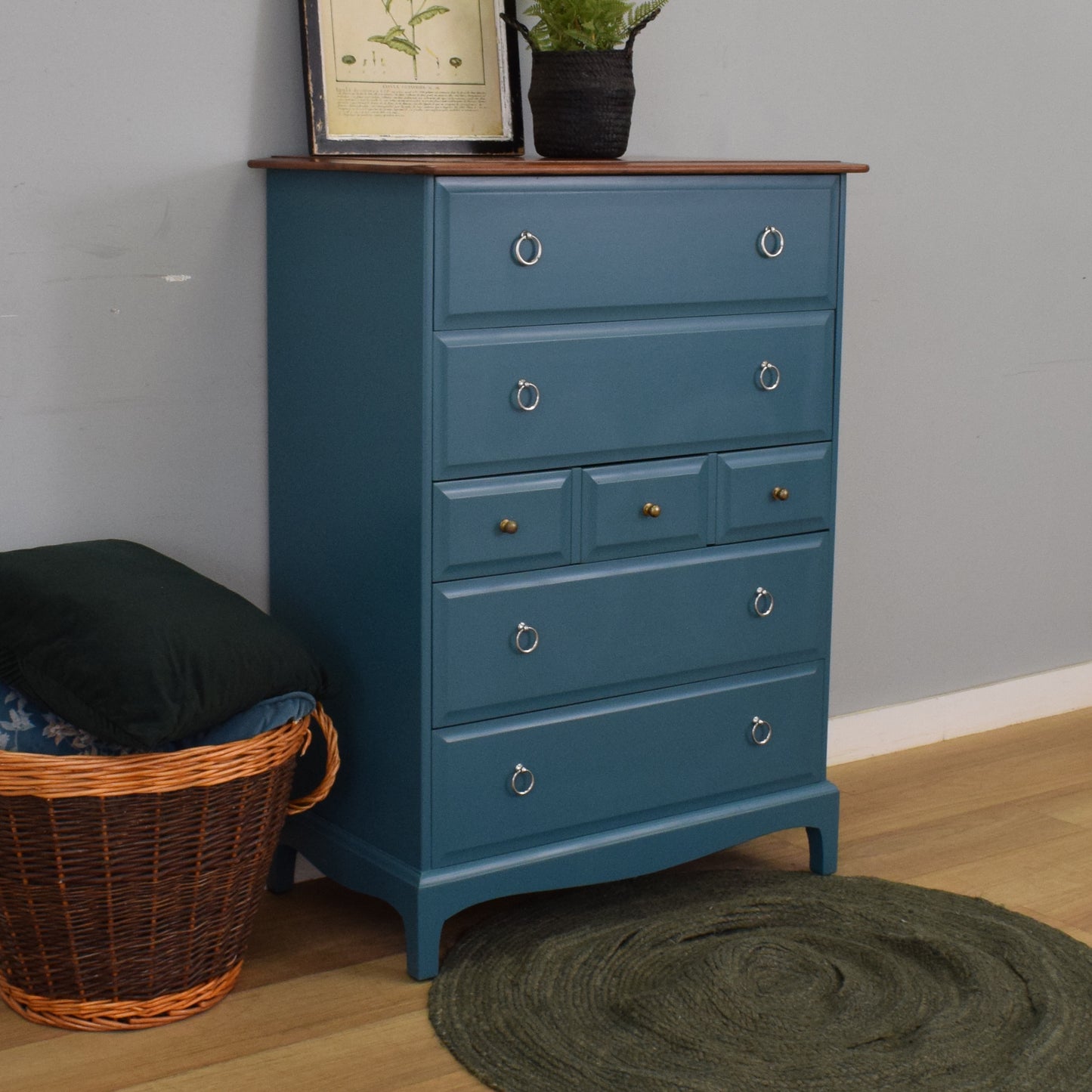 Painted 'Stag' Chest of Drawers