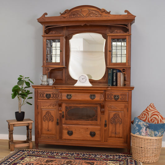 Walnut Mirror-back Sideboard