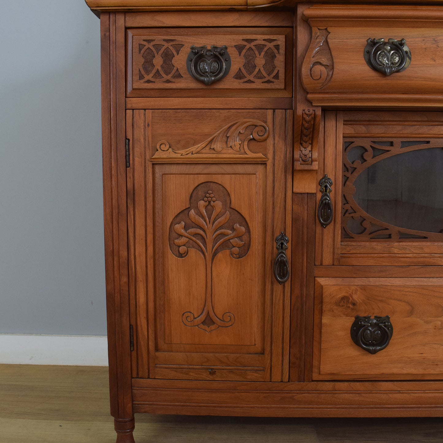 Walnut Mirror-back Sideboard