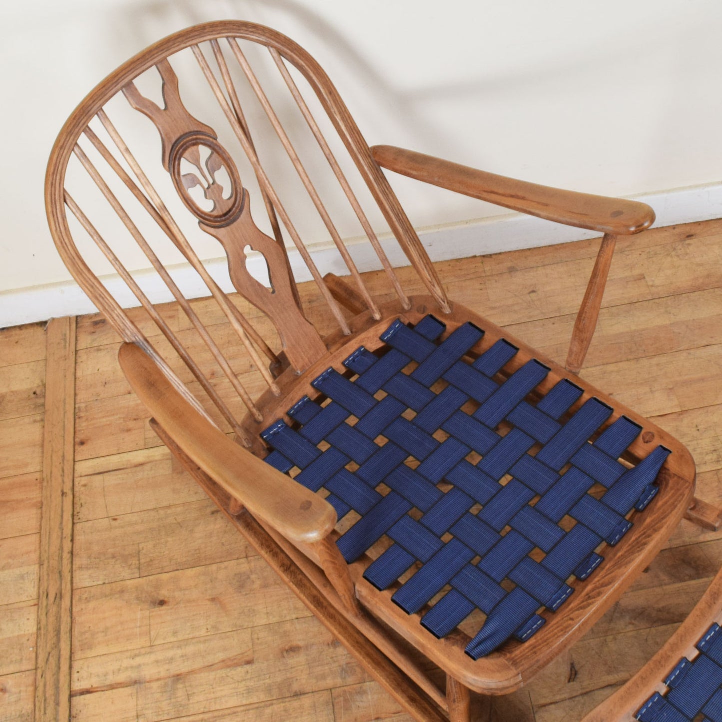 Ercol Rocking Chair and Foot Stool