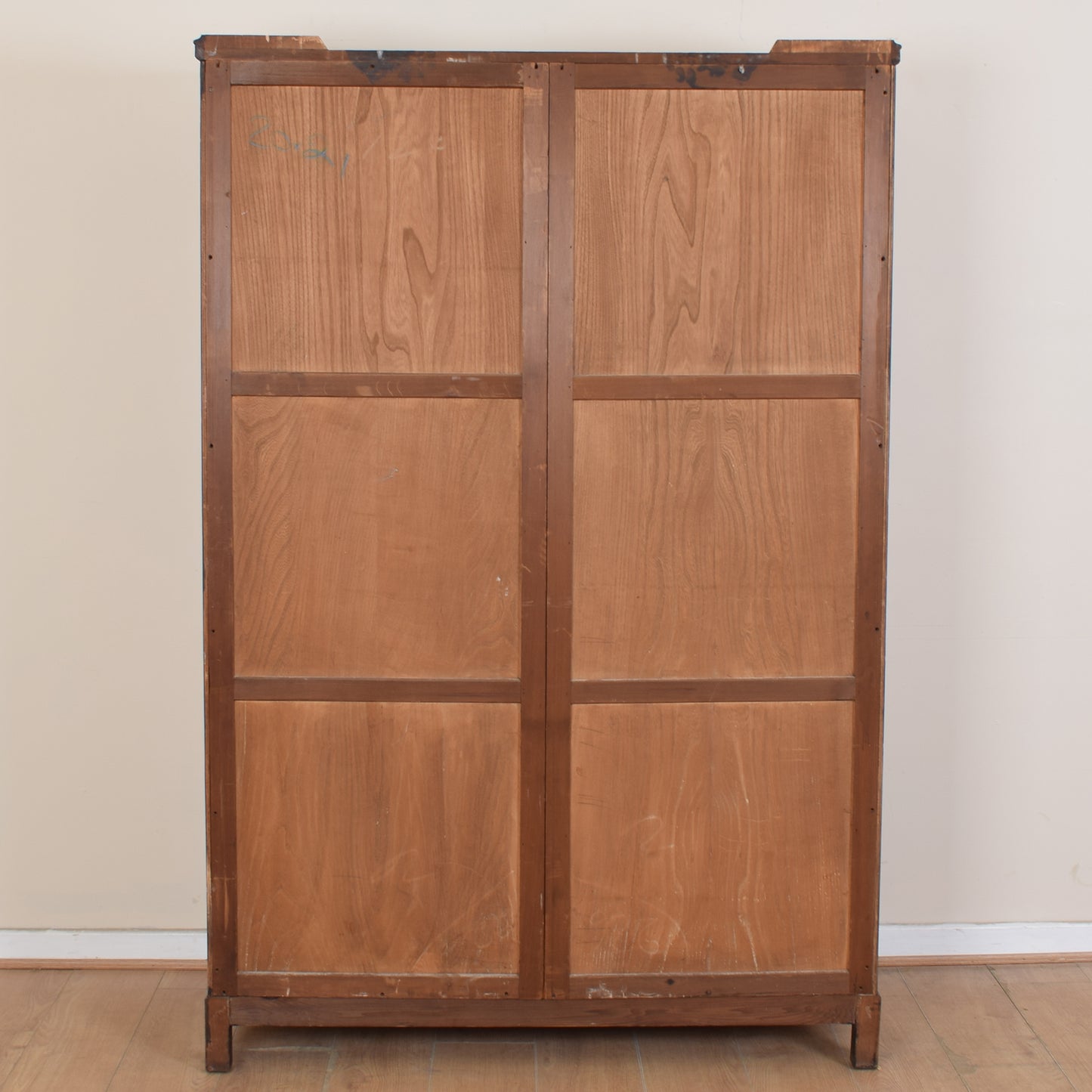 Oak Linenfold Large Double Wardrobe