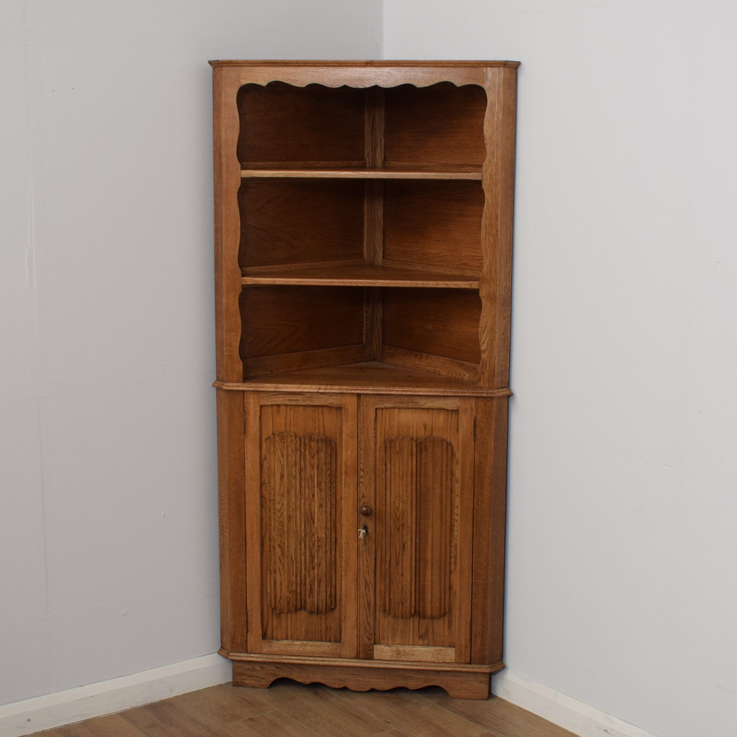 Restored Oak Corner Unit