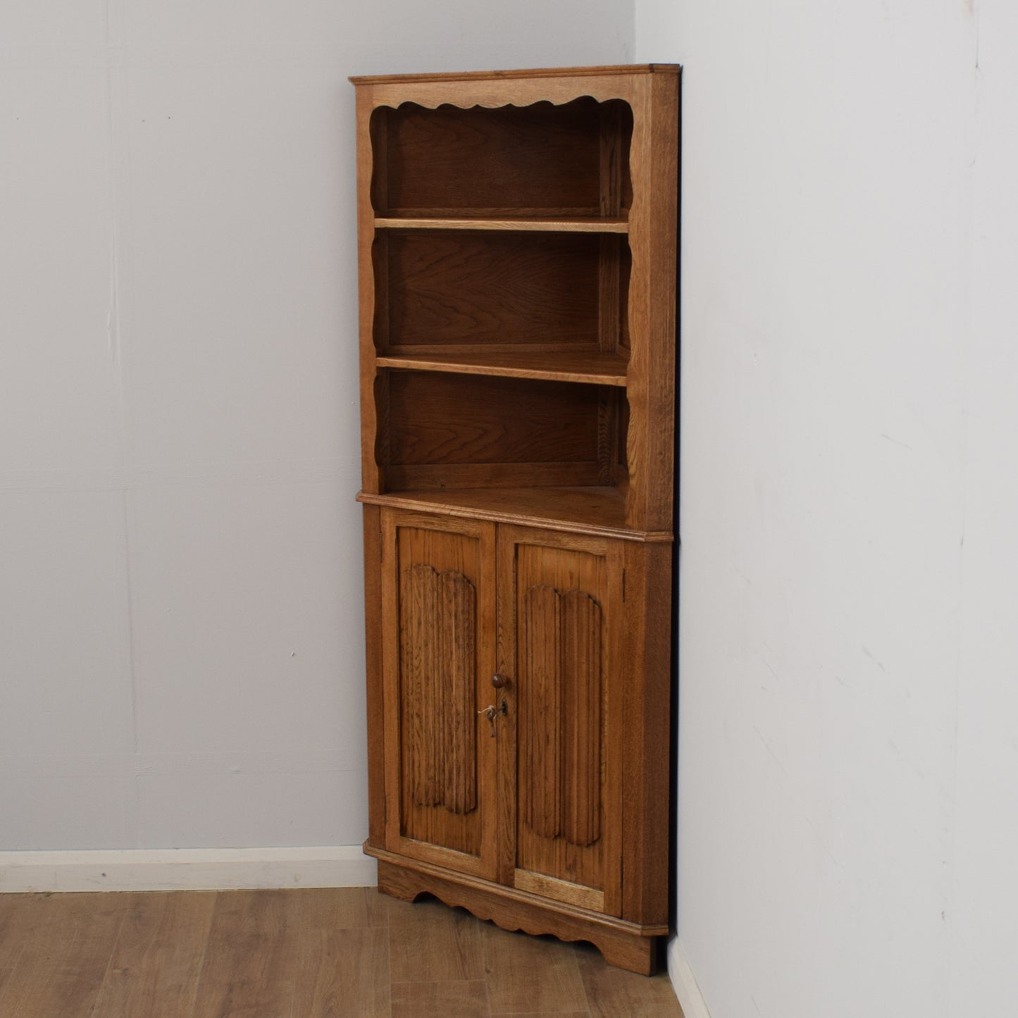Restored Oak Corner Unit