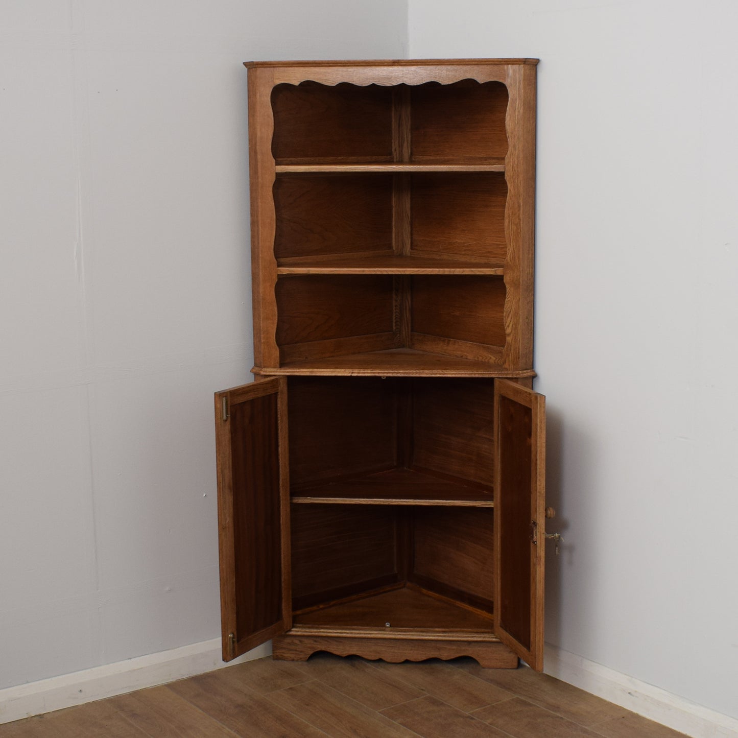 Restored Oak Corner Unit