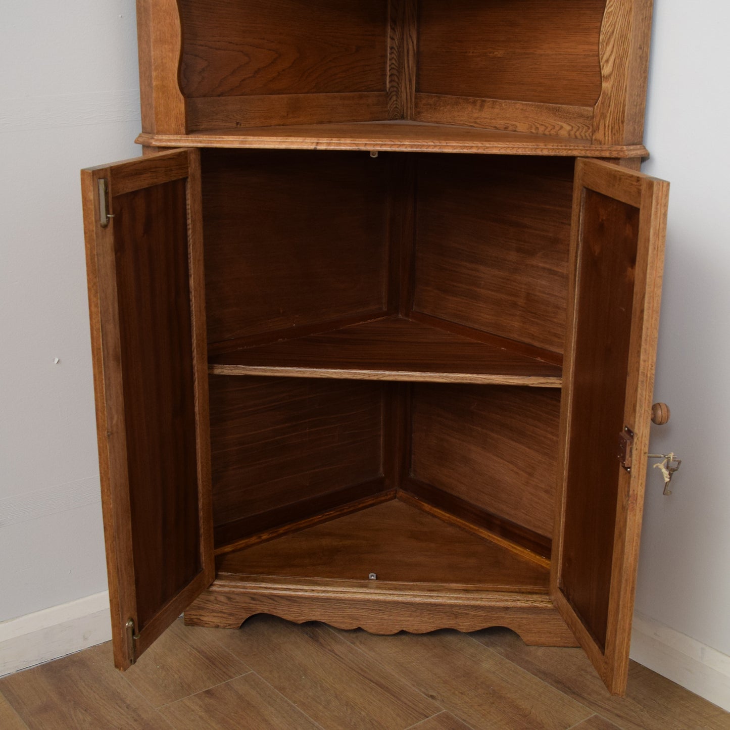Restored Oak Corner Unit