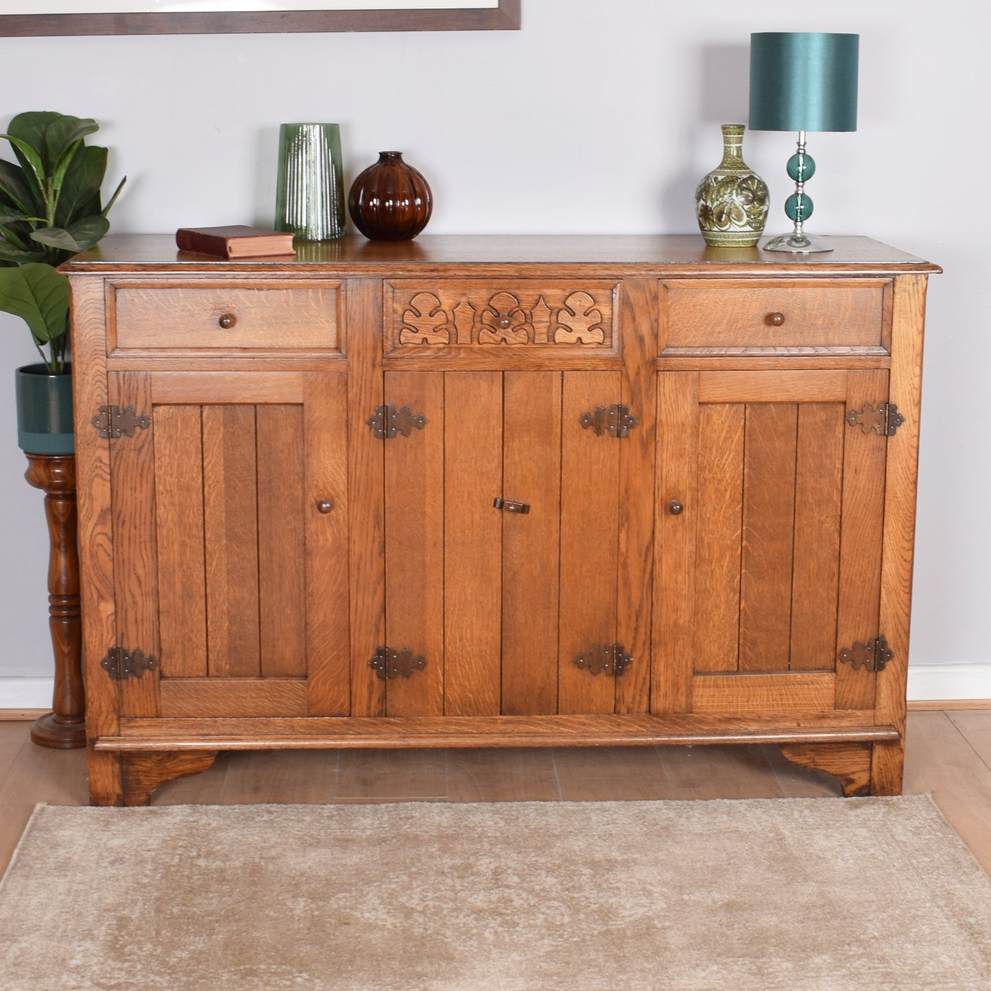 Restored Oak Sideboard