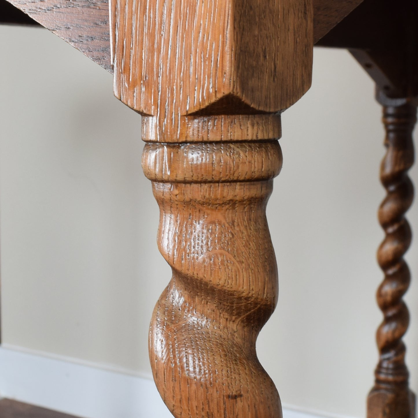 Barley Twist Drop-Leaf Table