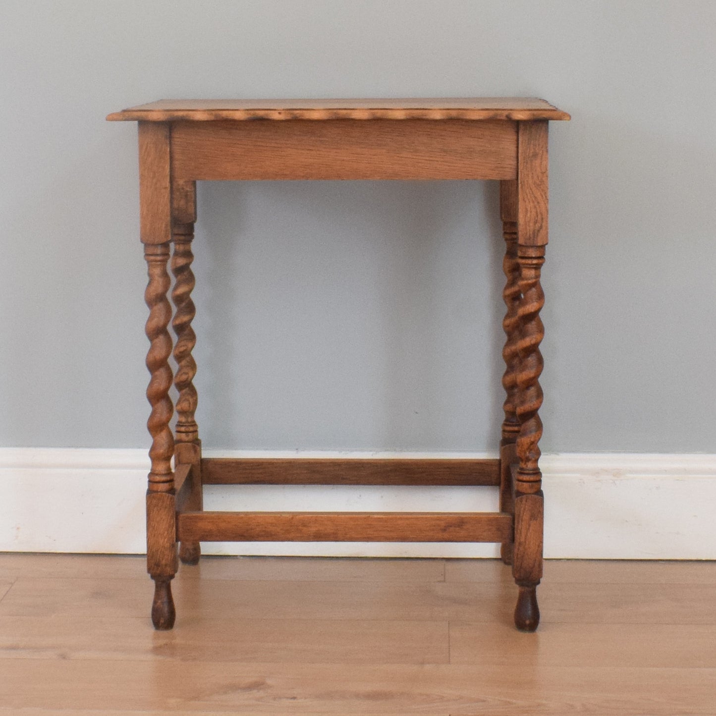 Oak Barley-Twist Side Table