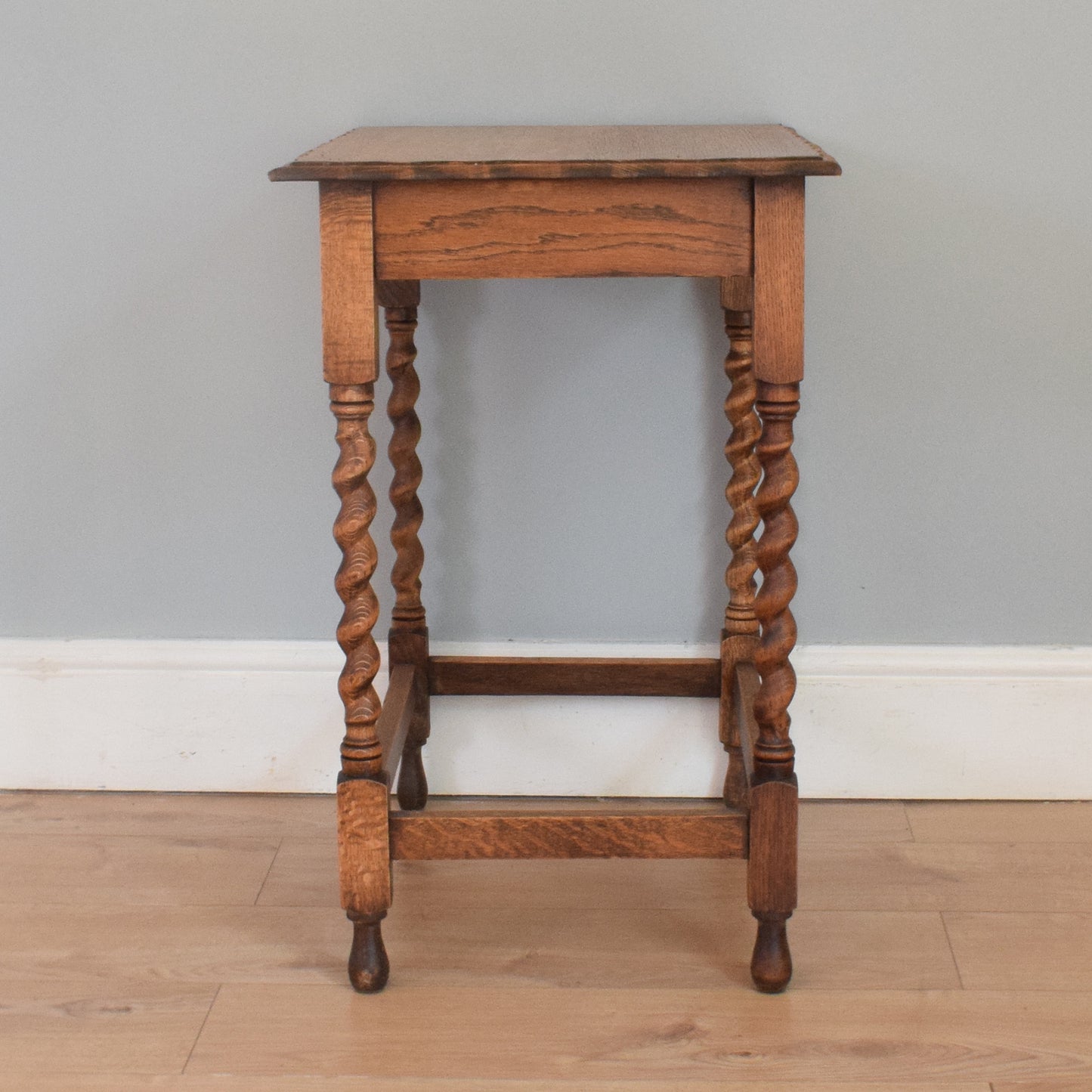 Oak Barley-Twist Side Table