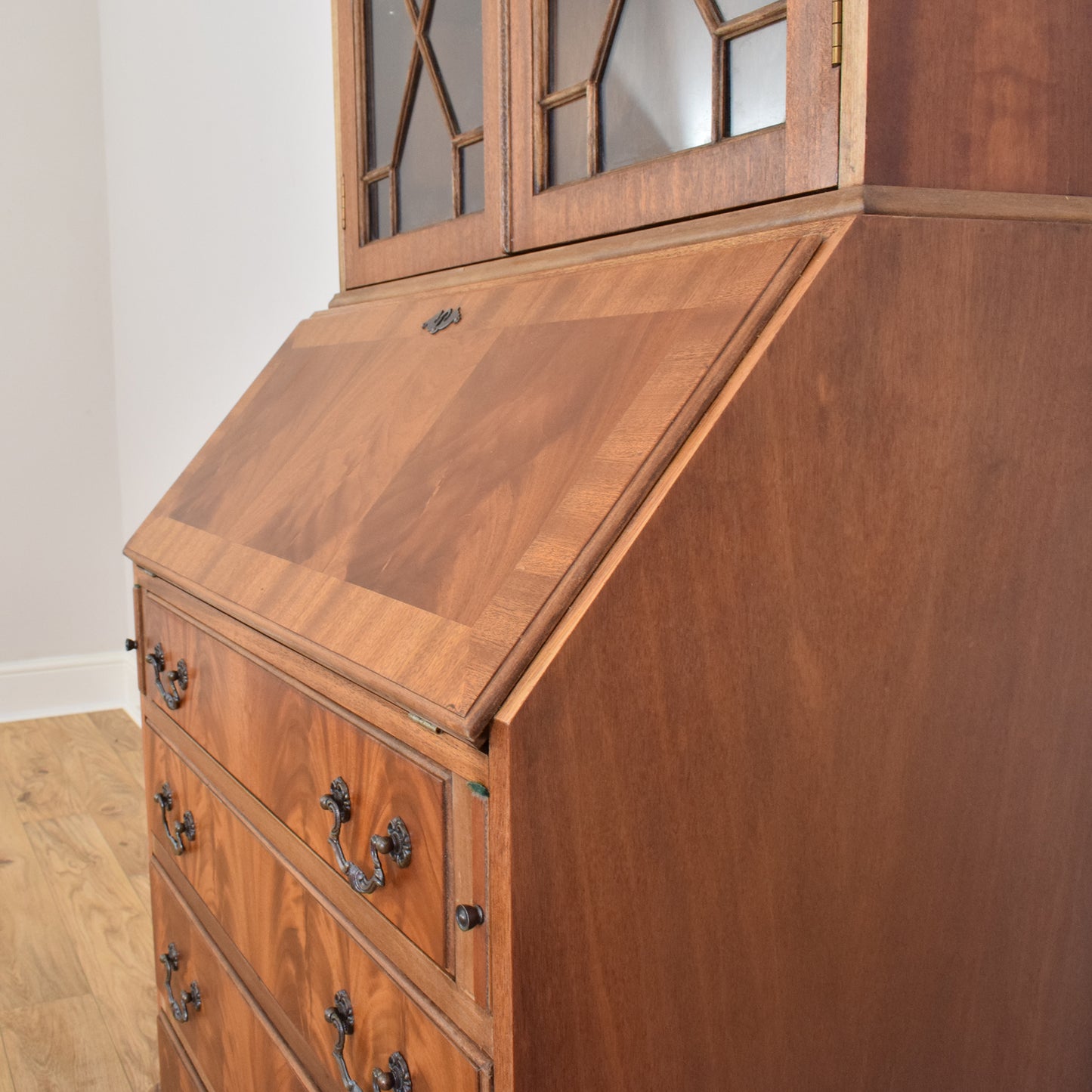 Restored Mahogany Bureau Bookcase