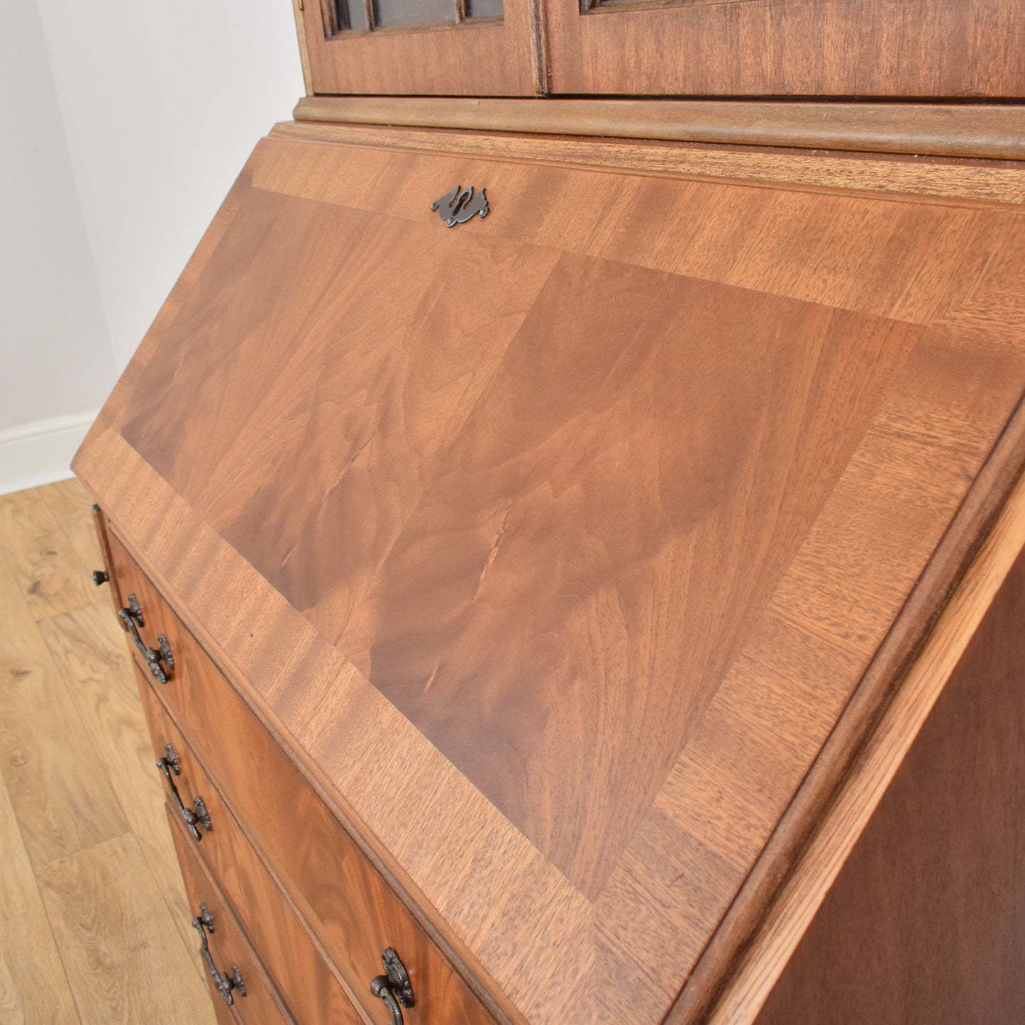 Restored Mahogany Bureau Bookcase