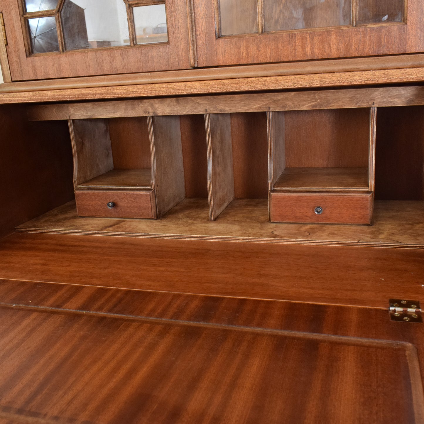 Restored Mahogany Bureau Bookcase