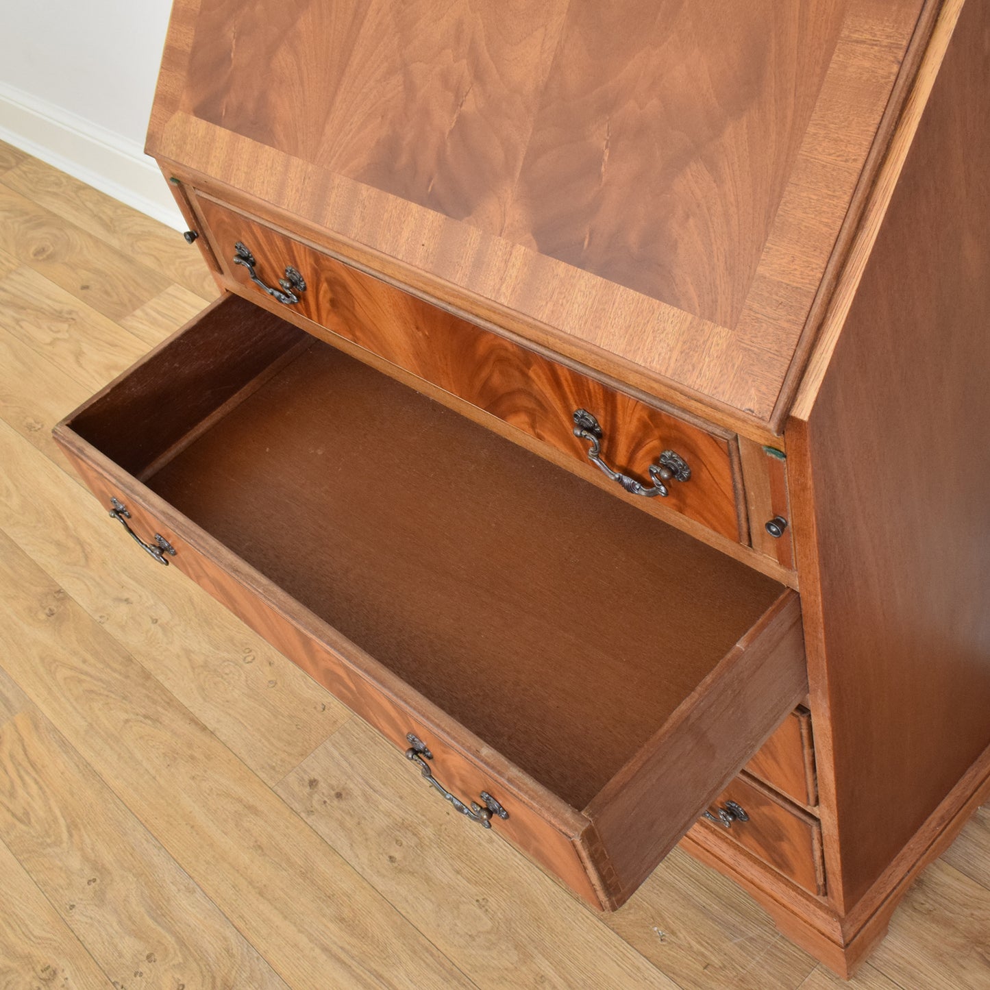 Restored Mahogany Bureau Bookcase