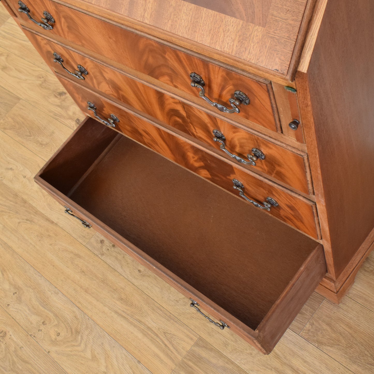 Restored Mahogany Bureau Bookcase
